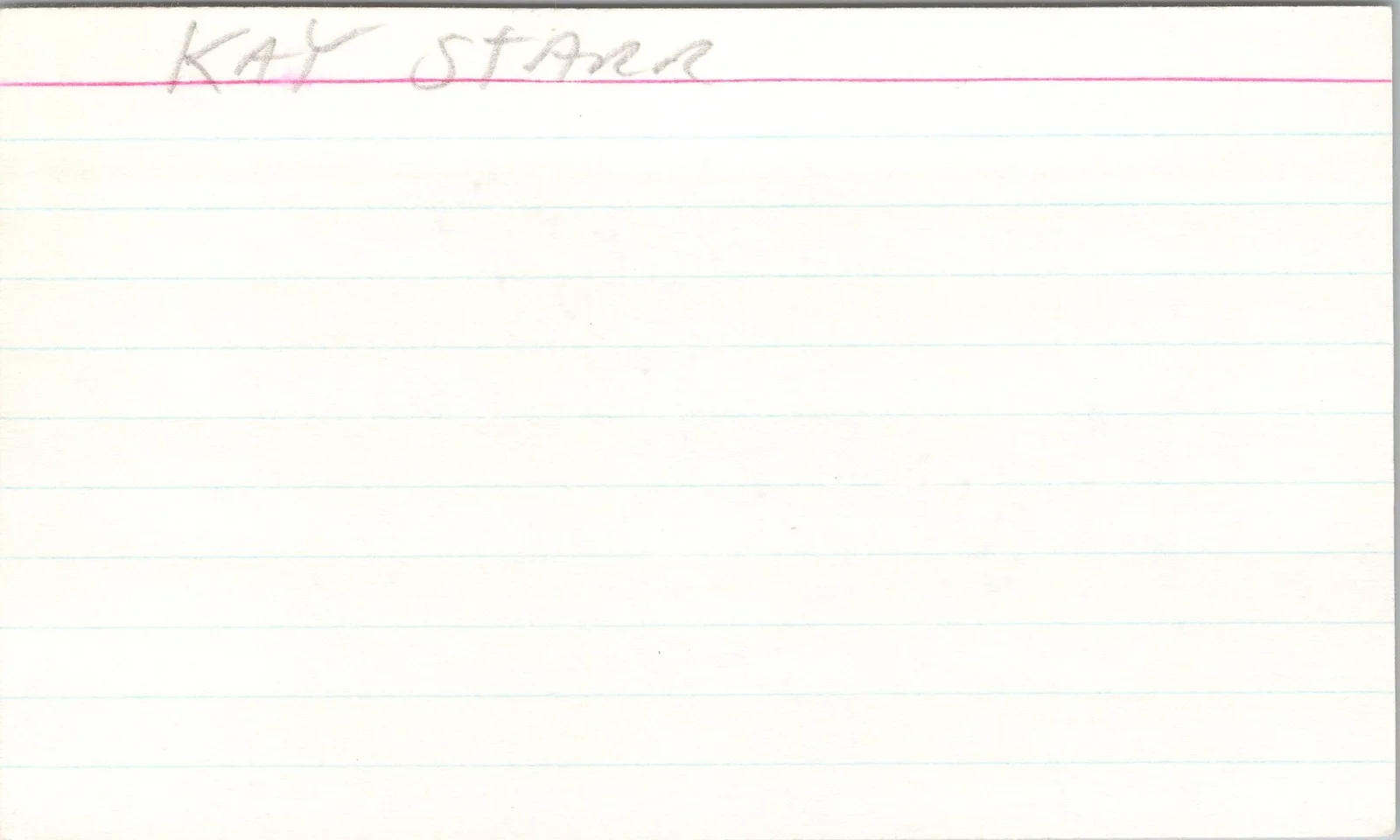 Kay Starr — Kay Starr Signed 3x5 Index Card Song Wheel Of Fortune Autographed, изображение 2