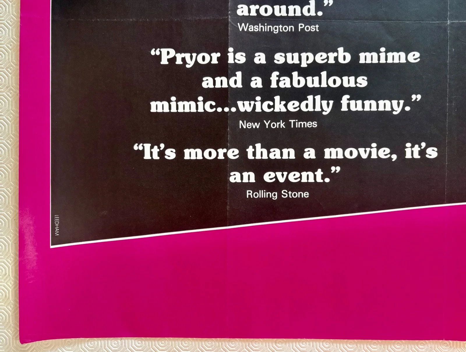 Richard Pryor Live In Concert Original 1979 Quad Poster, image 2