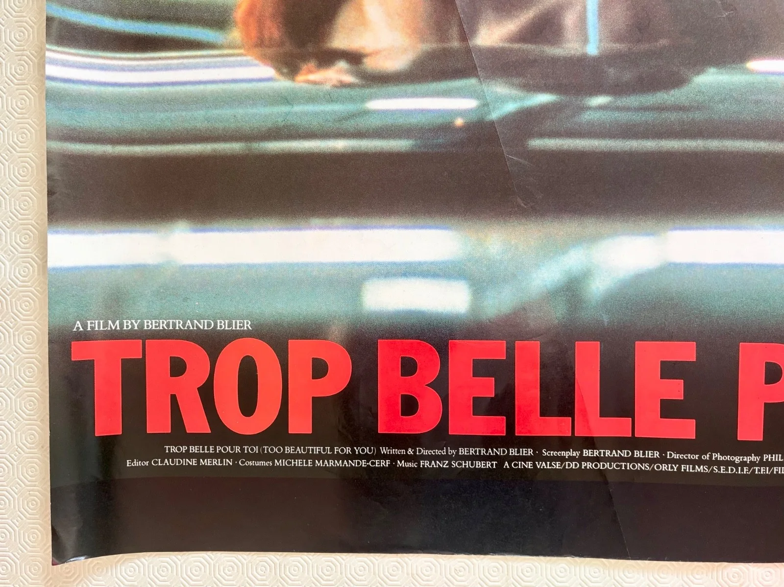 Trop Belle Pour Toi! Too Beautiful For You Original 1989 Quad Poster, изображение 2