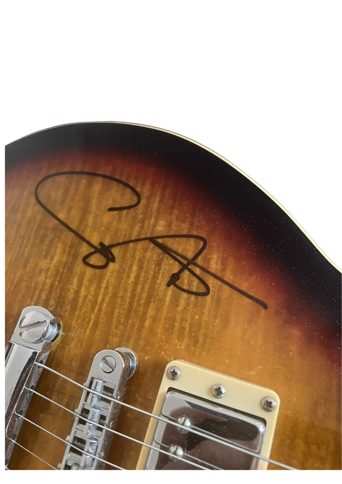 Carlos Santana Autographed Signed Guitar w/COA, image 3