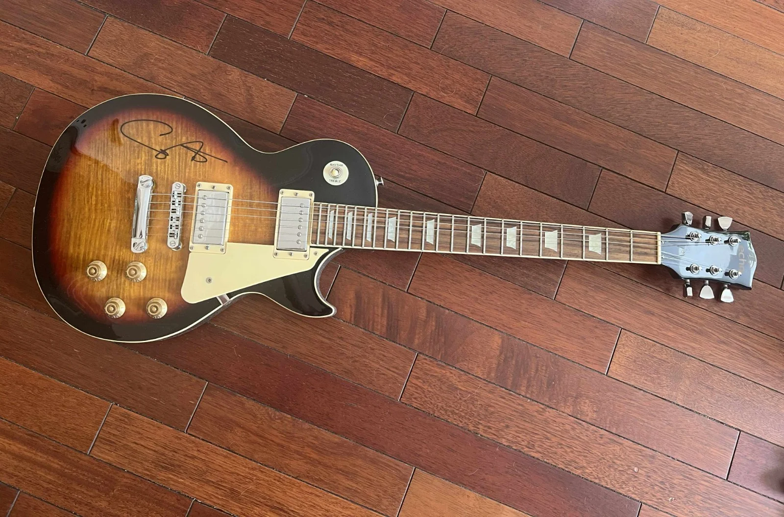Carlos Santana Autographed Signed Guitar w/COA, image 5