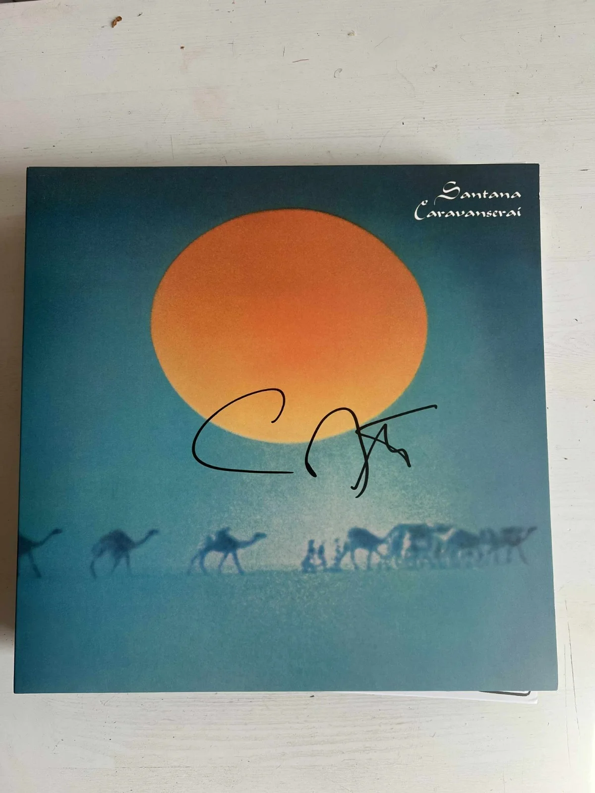 Carlos Santana Caravanserai Autographed Signed Album Vinyl Record LP w/COA, изображение 3