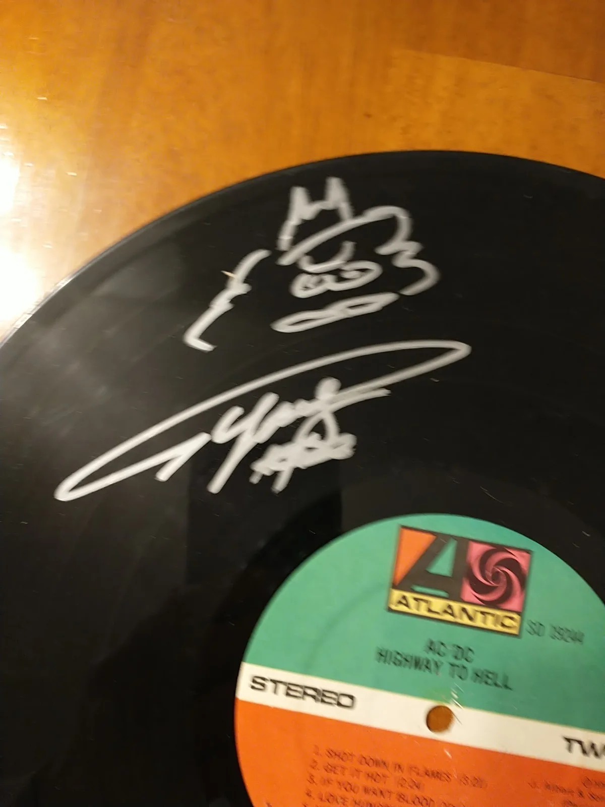 AC/DC VINYL RECORD ALBUM DRAWN DEVIL BOY AUTOGRAPHED ANGUS MALCOLM CLIFF COA HTF, image 2