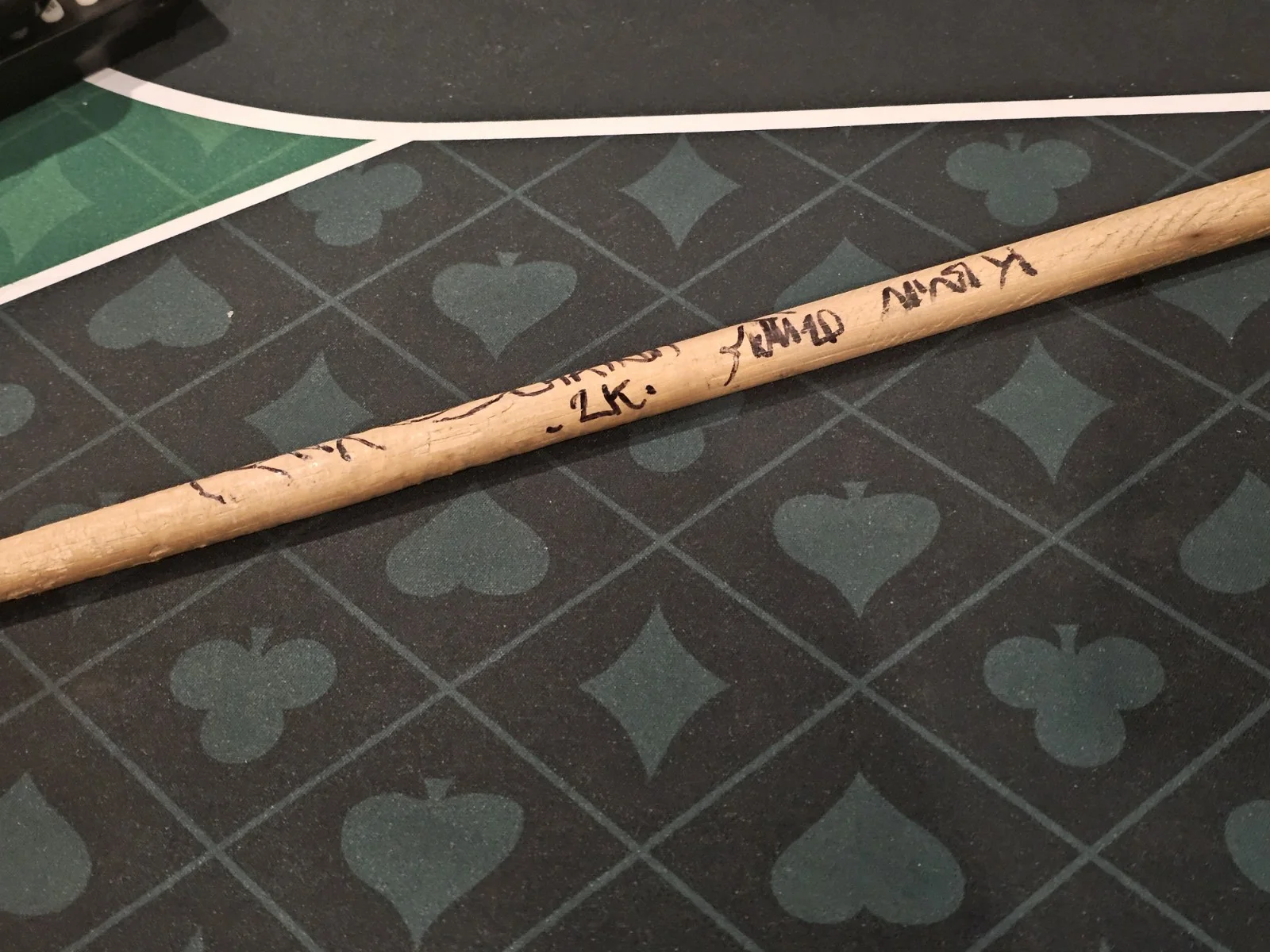 Jon Wysocki Staind Drumstick From 2000 Played Live & Signed Auto By Entire Band, image 3