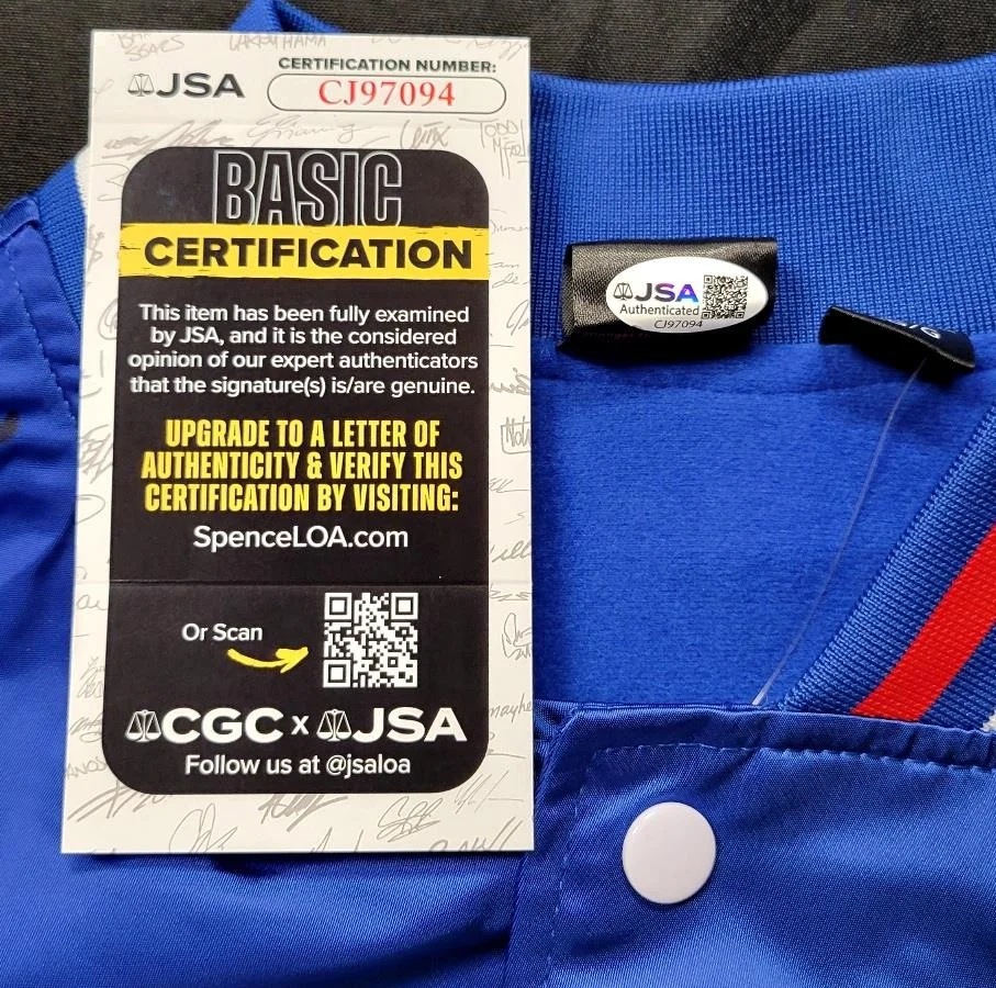 Duffer Brothers — Ross & Matt Duffer signed "Friends Don't Lie" Stranger Things Bomber Jacket JSA, изображение 3