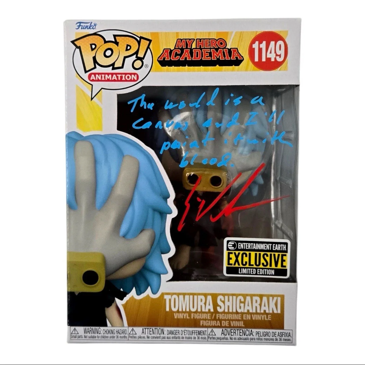 Eric Vale — Tomura Shigaraki Signed Funko Pop My Hero Academia Eric Vale Autograph JSA COA 3