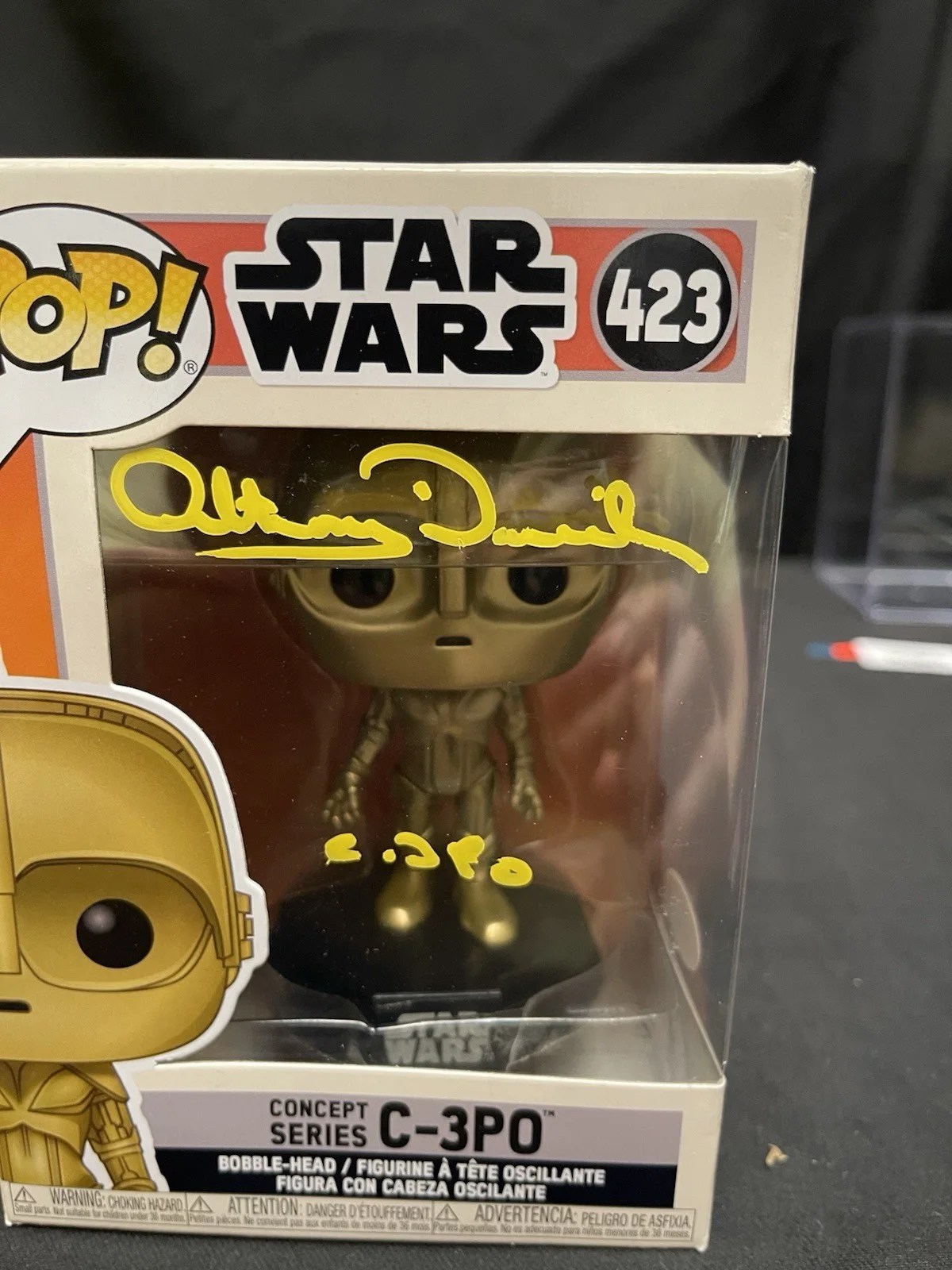 Anthony Daniels — Funko Pop Star Wars Concept Series C-3PO 423 Signed Anthony Daniels JSA, image 2