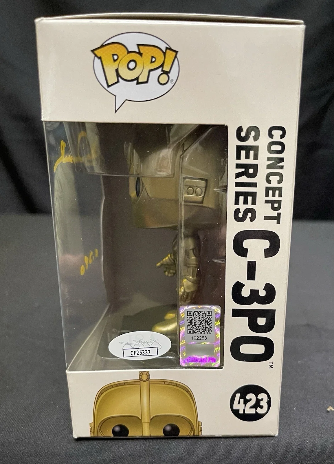 Anthony Daniels — Funko Pop Star Wars Concept Series C-3PO 423 Signed Anthony Daniels JSA, image 3