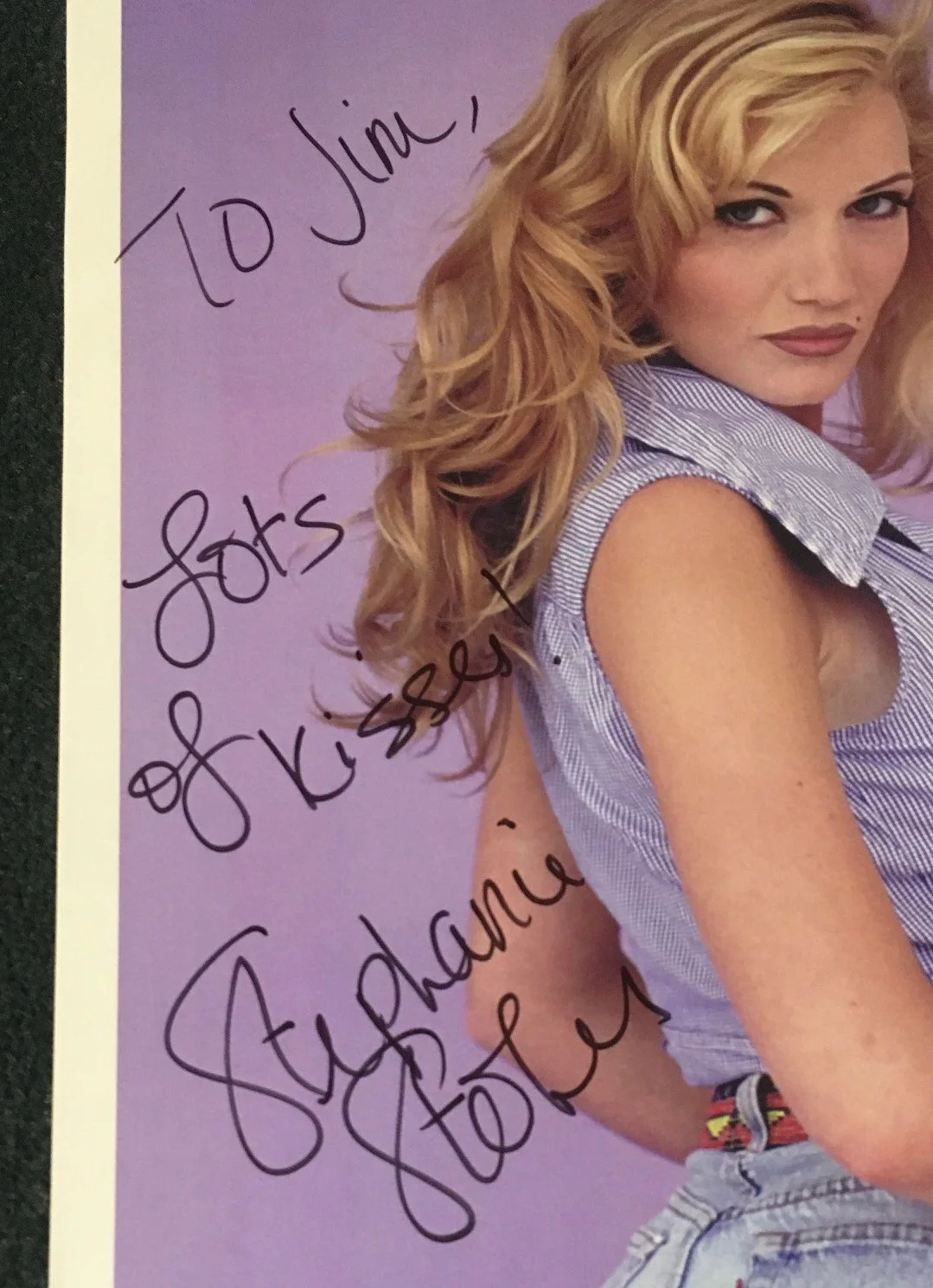 Stephanie Stokes — PINUP/STUNTGIRL STEPHANIE STOKES 1996 11x17 AUTOGRAPHED POSTER PRINT #59/250!, изображение 2