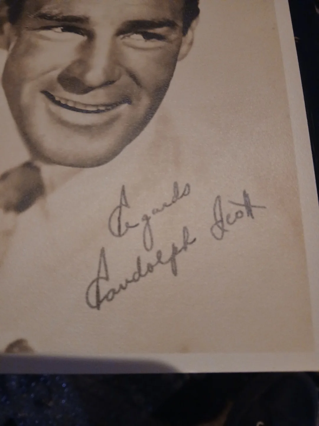 Randolph Scott — Autographed Photo of Hollywood Legend Randolph Scott, image 2