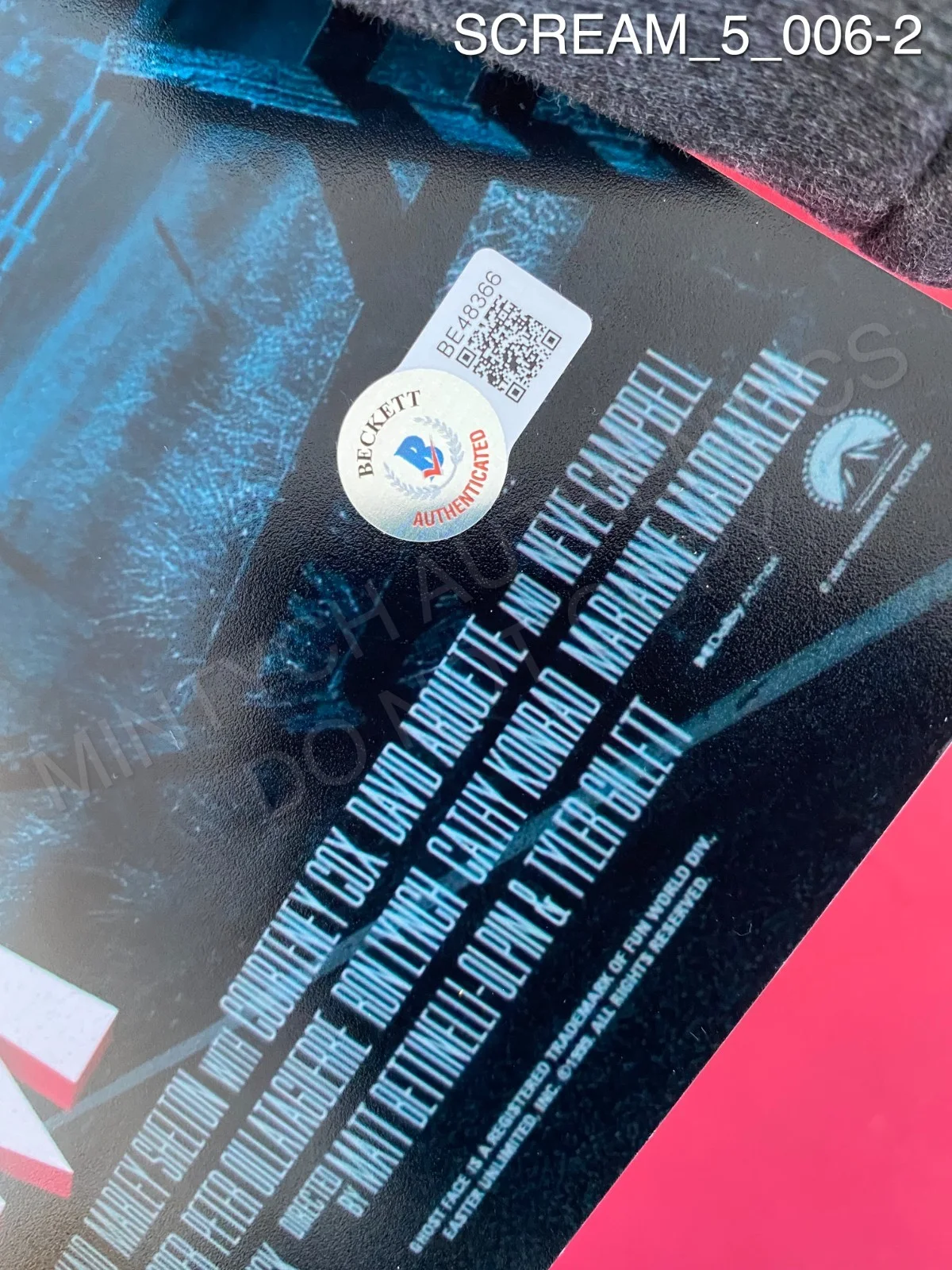 Jasmin Savoy Brown, Roger Jackson, Jack Quaid, Melissa Barrera — Scream 5 cast signed 16x20 photo Mikey Madison Neve Campbell David Arquette +5, image 2