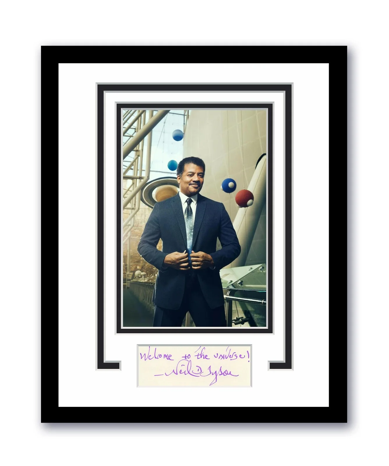 Neil deGrasse Tyson — Neil deGrasse Tyson Autographed Signed 11x14 Framed Photo RARE INSCRIPTION ACOA