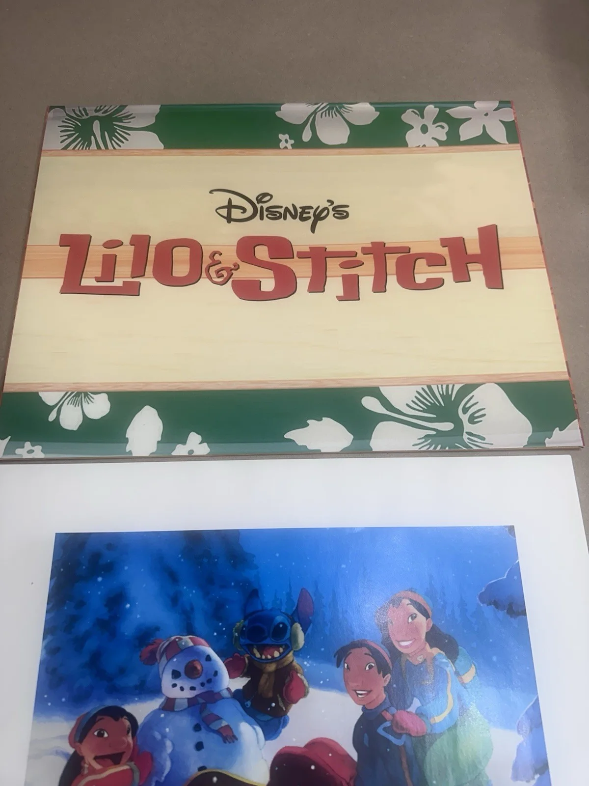 Not signed — Disney Store Chris Sanders 11x14 Lithograph Set Lilo & Stitch, изображение 2