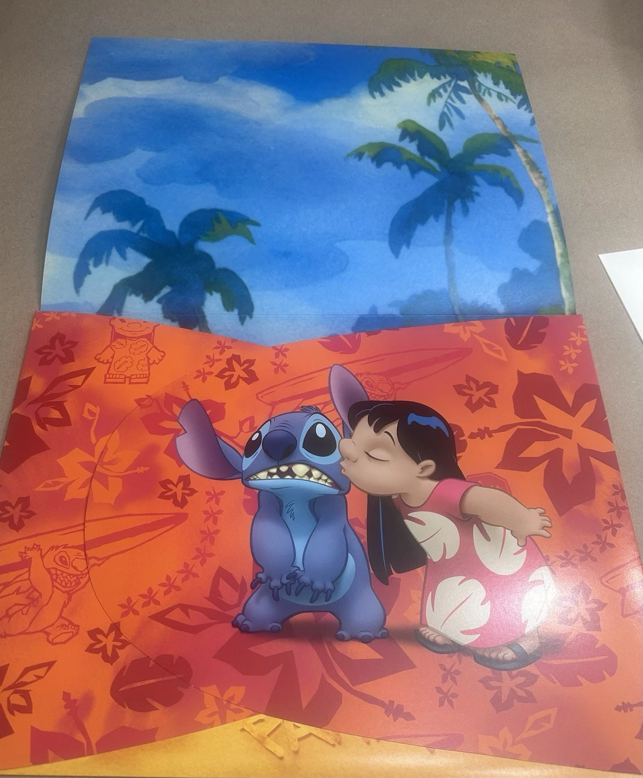 Not signed — Disney Store Chris Sanders 11x14 Lithograph Set Lilo & Stitch, изображение 4