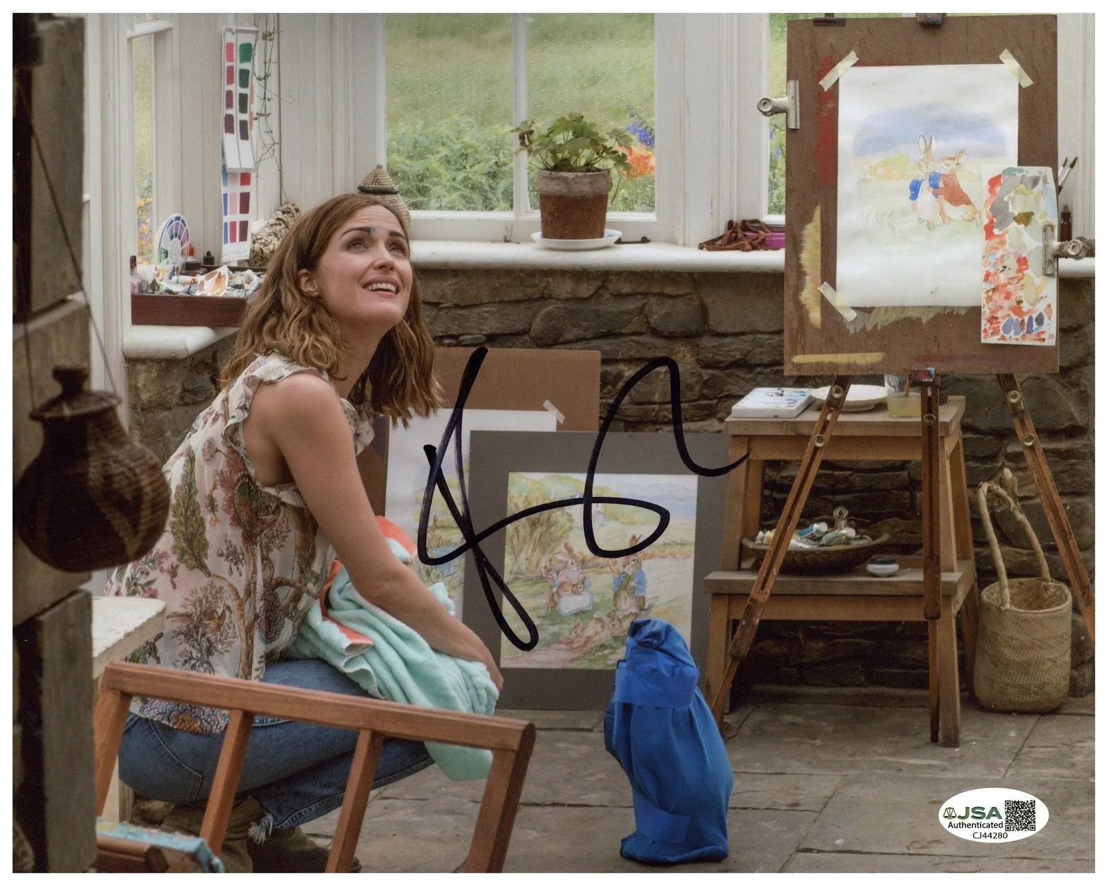 Rose Byrne Signed 8x10 Photo Peter Rabbit Autographed JSA COA, image 2