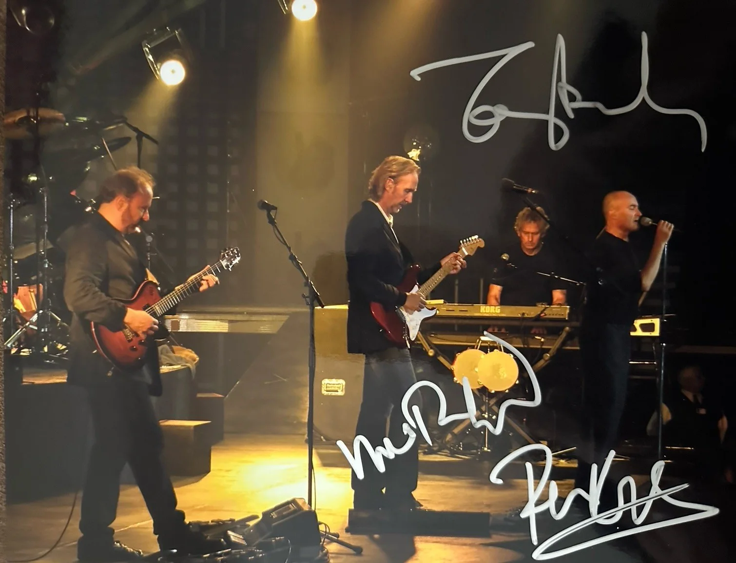 Signed Autographed, Genesis (3) three Photograph signatures, image 2