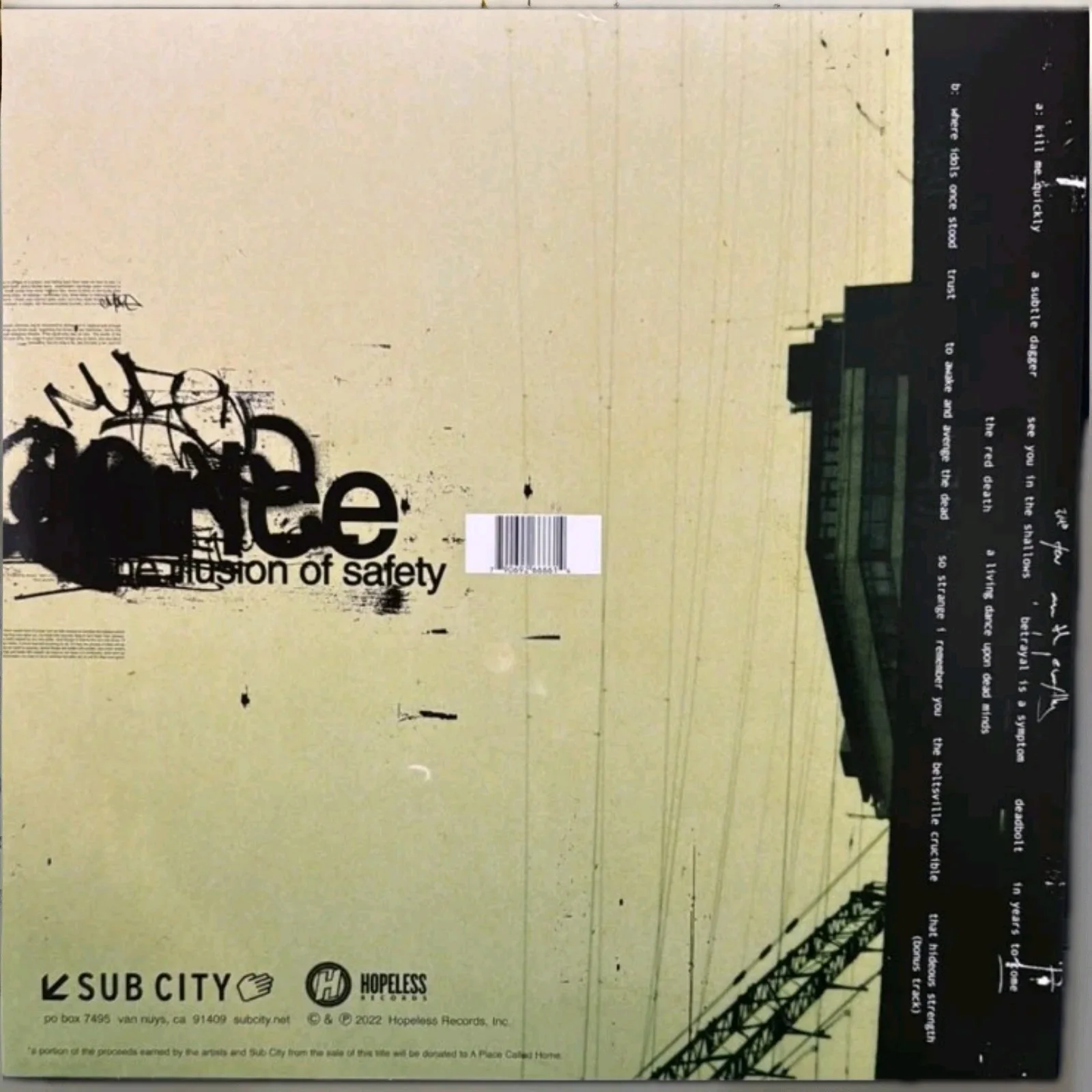 THRICE Signed All 4 Illusion Of Safety Electric Blue Vinyl LP 20th Anniversary, изображение 3