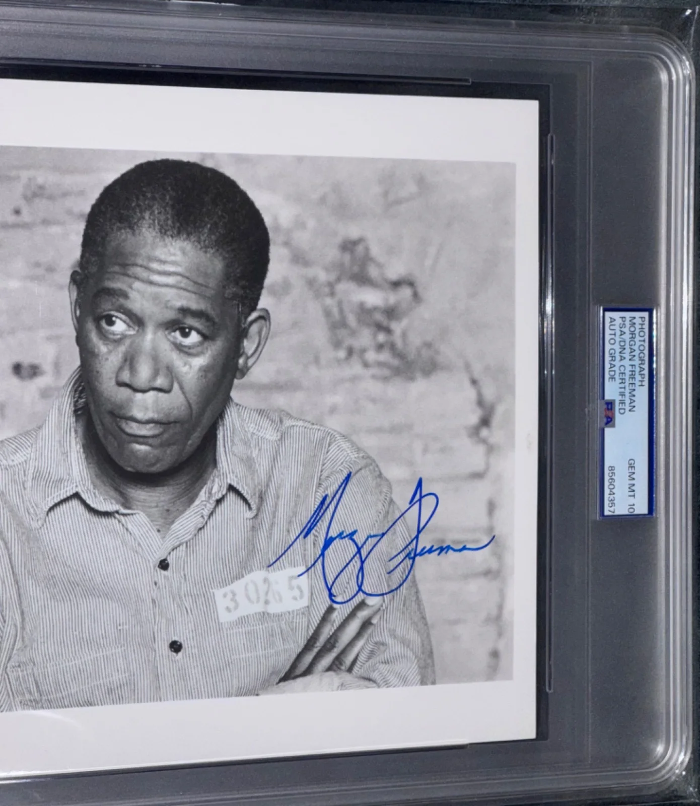 Ellis Red Redding — PSA 10 Signed Morgan Freeman Shawshank Redemption Autographed Photo Auto 8x10, image 2