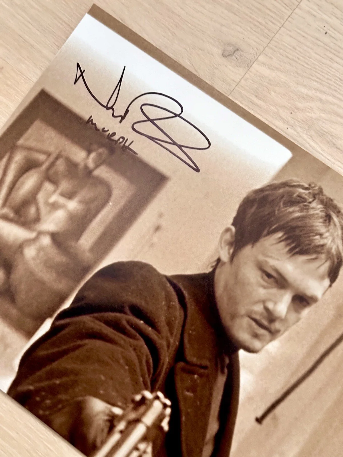Norman Reedus — Norman Reedus & Sean Patrick Flanery Signed + Inscr. Boondock Saints 10x22 Photo, изображение 4