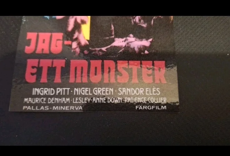 VINTAGE "Countess Dracula" 1970 UK Film Release Poster Fine Art Modern Postcard, image 5