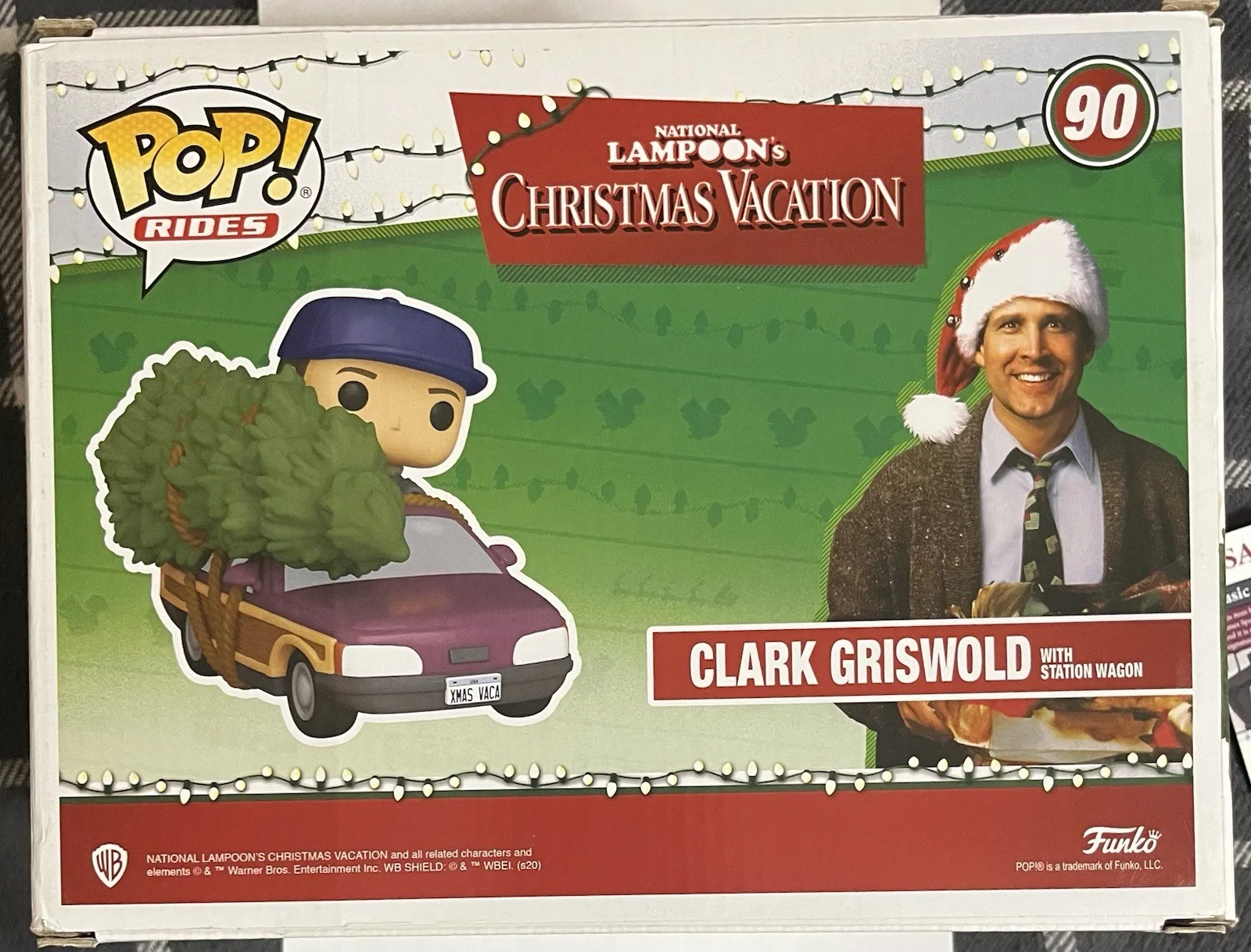 Chevy Chase — Chevy Chase Signed Duo Clark Griswold Funko Pop #90 Christmas Vacation JSA Rare, image 4