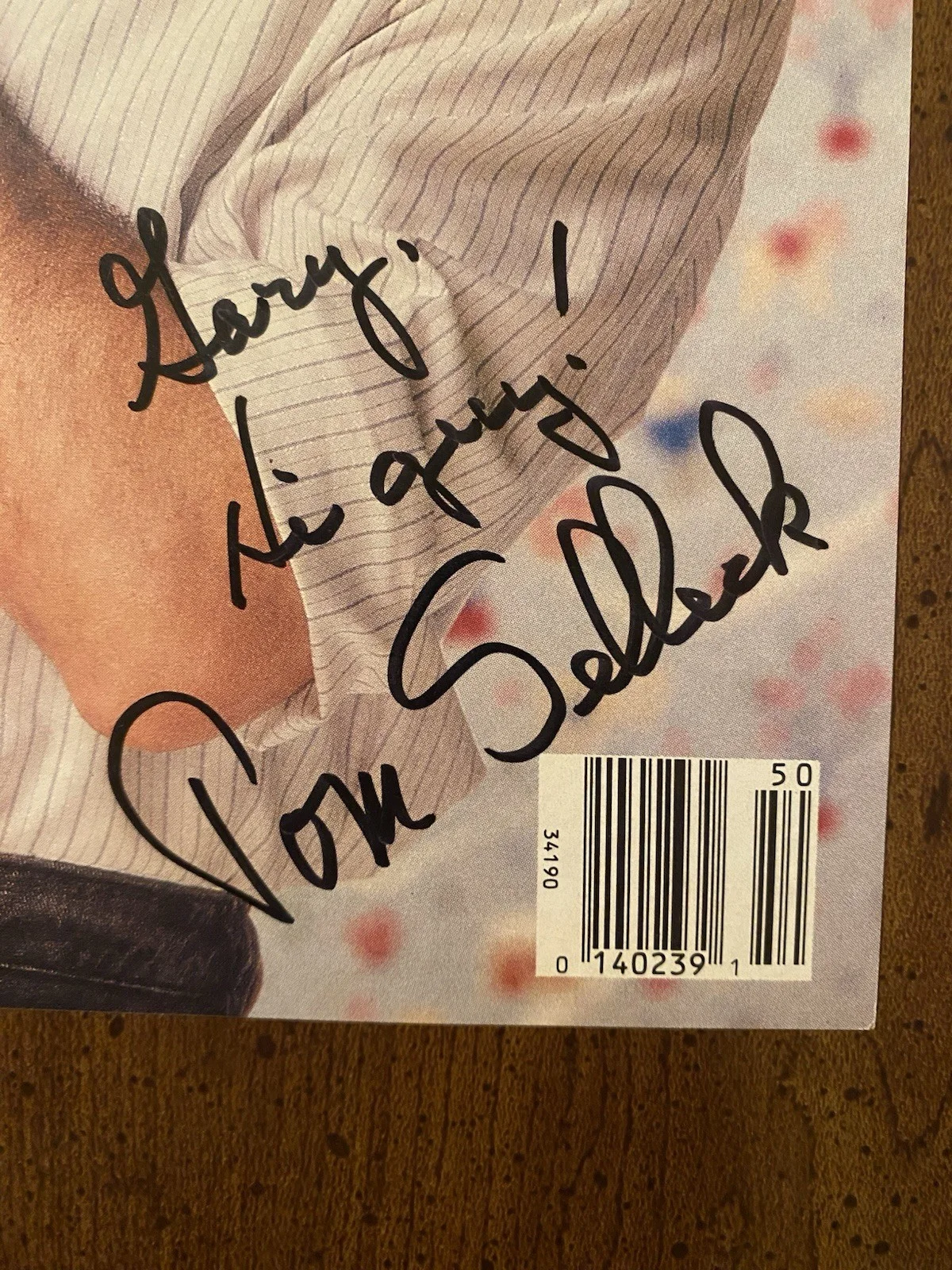 Tom Selleck — Tom Selleck Signed Autographed Magazine Cover With COA Three Men And A Baby, image 2