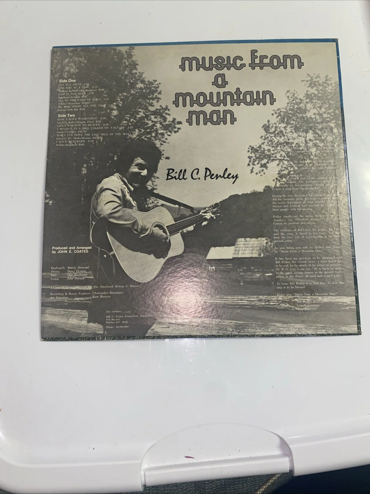 Rare**Bill C.Penley LP Record Signed To The Reverends Wife* Record And Album Art, изображение 3