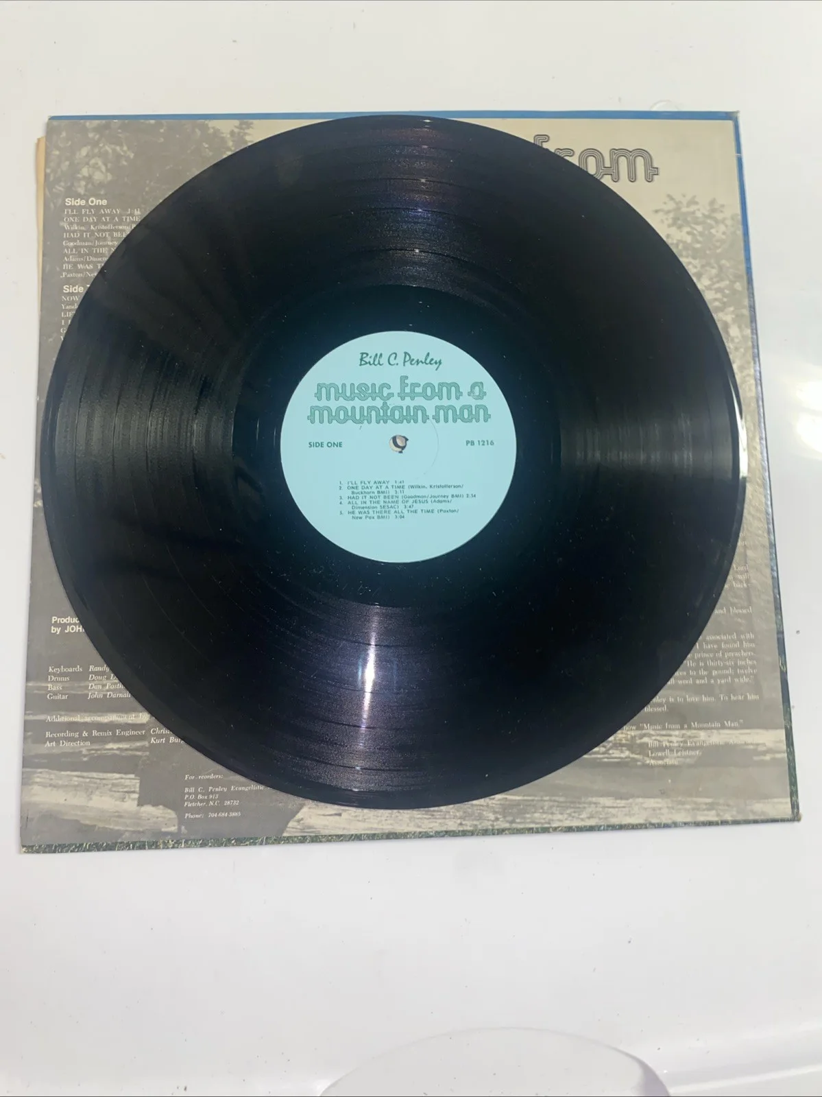 Rare**Bill C.Penley LP Record Signed To The Reverends Wife* Record And Album Art, изображение 4