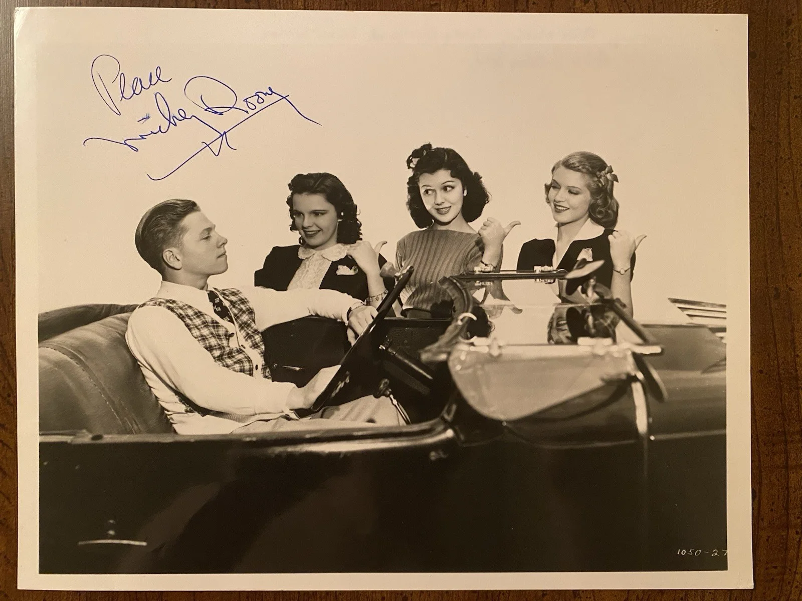 Mickey Rooney — Mickey Rooney Signed Autographed 10x8 Photo With COA Love Finds Andy Hardy RARE