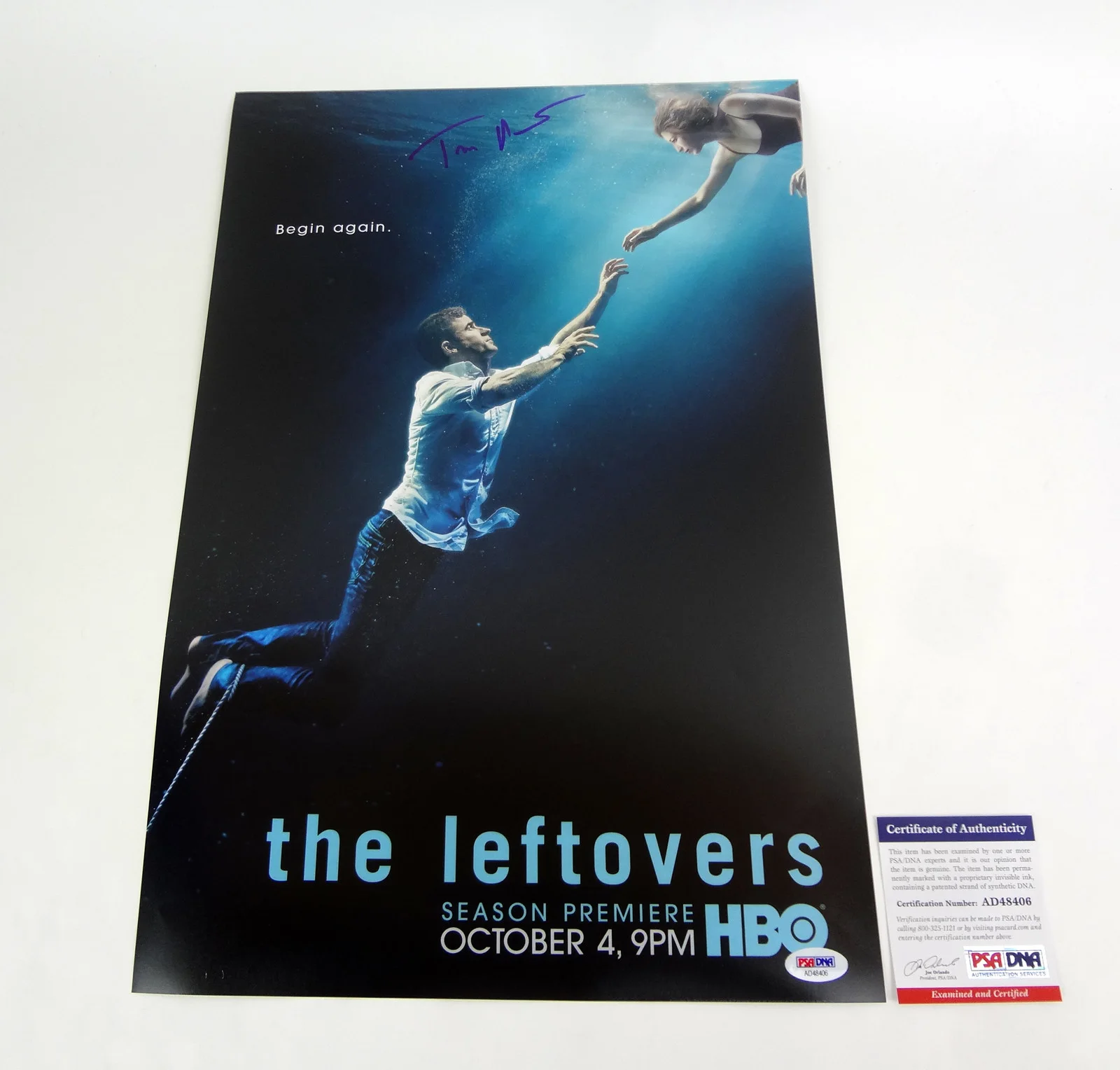 Tom Perrotta — Tom Perrotta Author Signed Autograph The Leftovers Movie Poster PSA/DNA COA #3