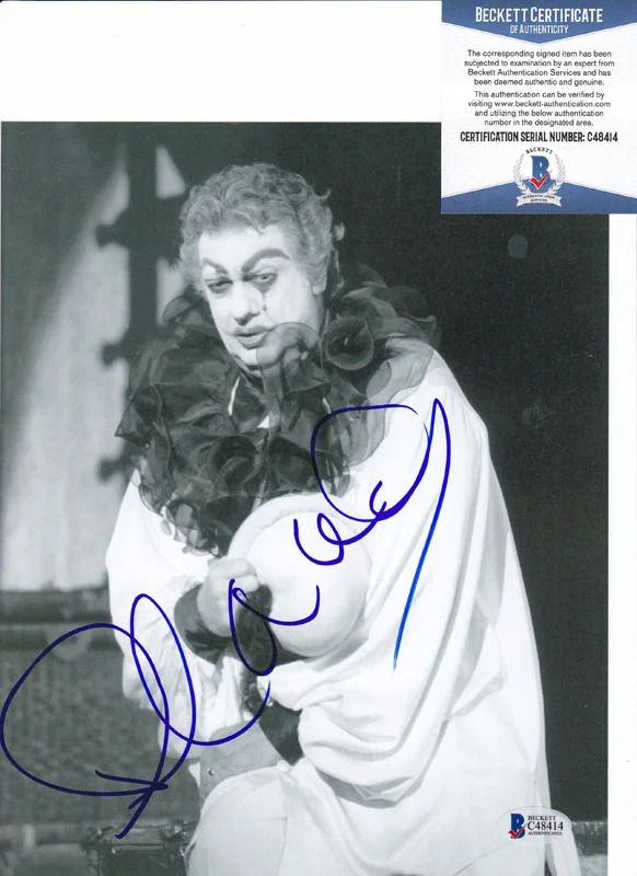 Placido Domingo — Placido Domingo The Three Tenors Signed Autograph 8x10 Photo Beckett BAS COA #5