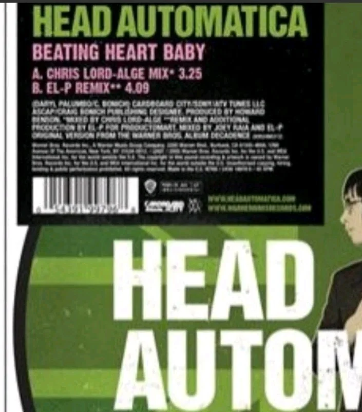 Signed Head Automatica 7” Beating 💓 Baby Picture Vinyl Glassjaw All Members Imp, изображение 3