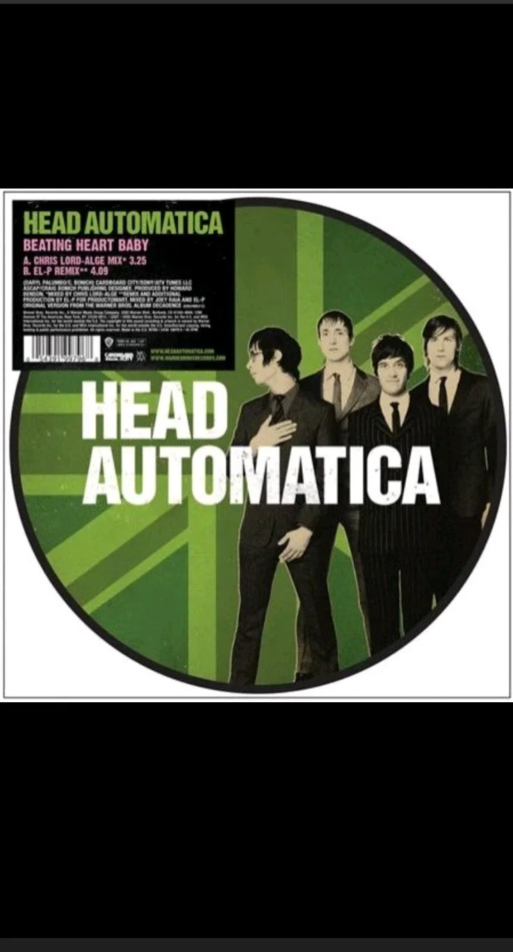 Signed Head Automatica 7” Beating 💓 Baby Picture Vinyl Glassjaw All Members Imp, изображение 4