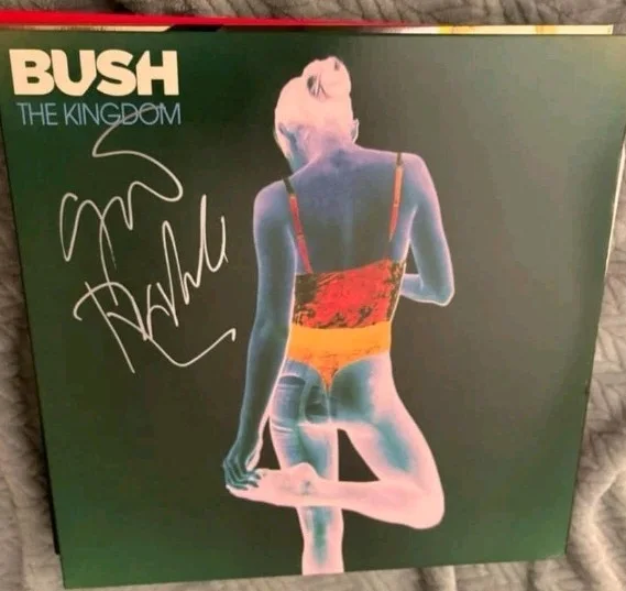 Bush Gavin Rossdale Signed COVER The Kingdom Vinyl Silver Ink Large Sig!! RACC, изображение 2