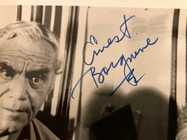 Ernest Borgnine — Rare ERNEST BORGNINE Autographed "Codename: Wildgeese" 8x10 B+W Photo!, image 2