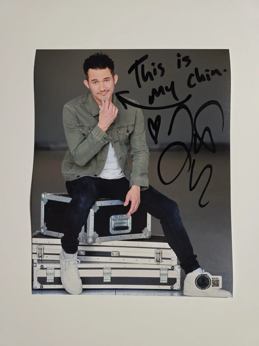 Justin Willman — Justin Willman "Magic for Humans" Signed 8x10 Photo Beckett BV81281