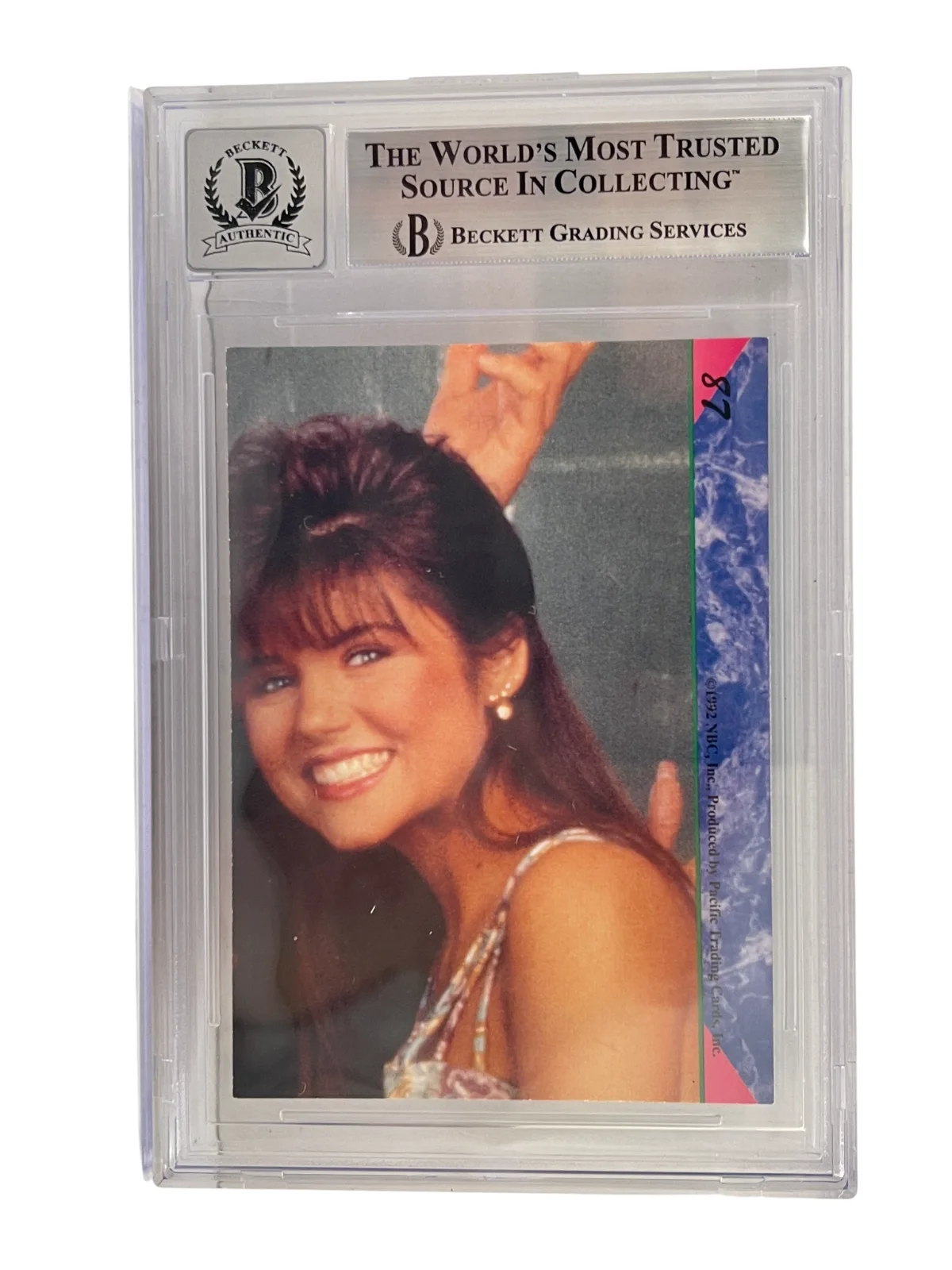 Mark-Paul Gosselaar — Mark-Paul Gosselaar Signed Saved by the Bell 1992 Pacific Card #87 Beckett 10, изображение 3