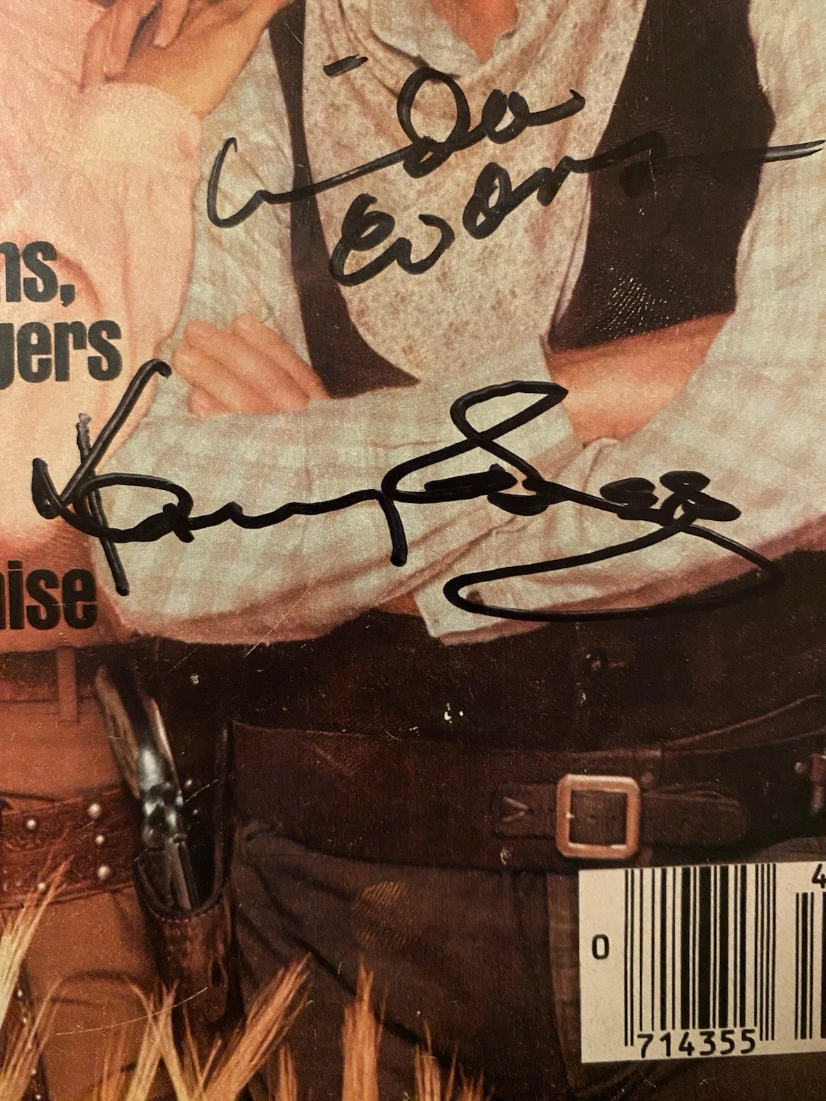 Kenny Rogers, Linda Evans — Kenny Rogers Linda Evans Signed Autographed TV Guide With COA The Gambler, изображение 4