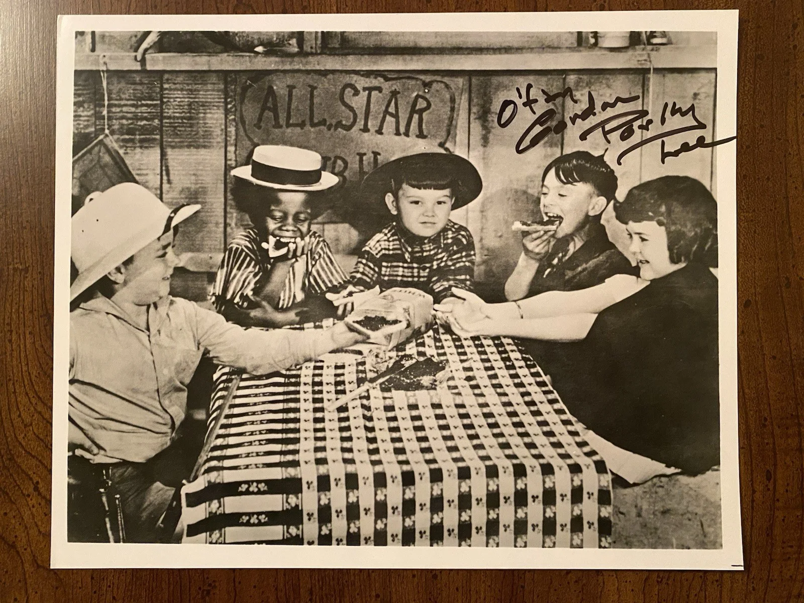 Gordon Porky Lee — Gordon Porky Lee Signed Autographed Photo With COA Our Gang The Little Rascals