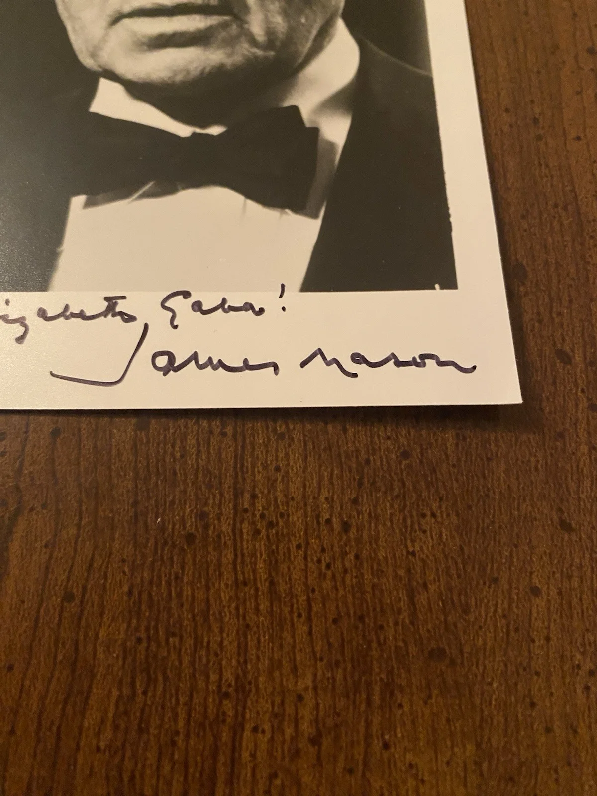 James Mason — James Mason Signed Autographed Photo With COA Lolita The Verdict Heaven Can Wait, изображение 3