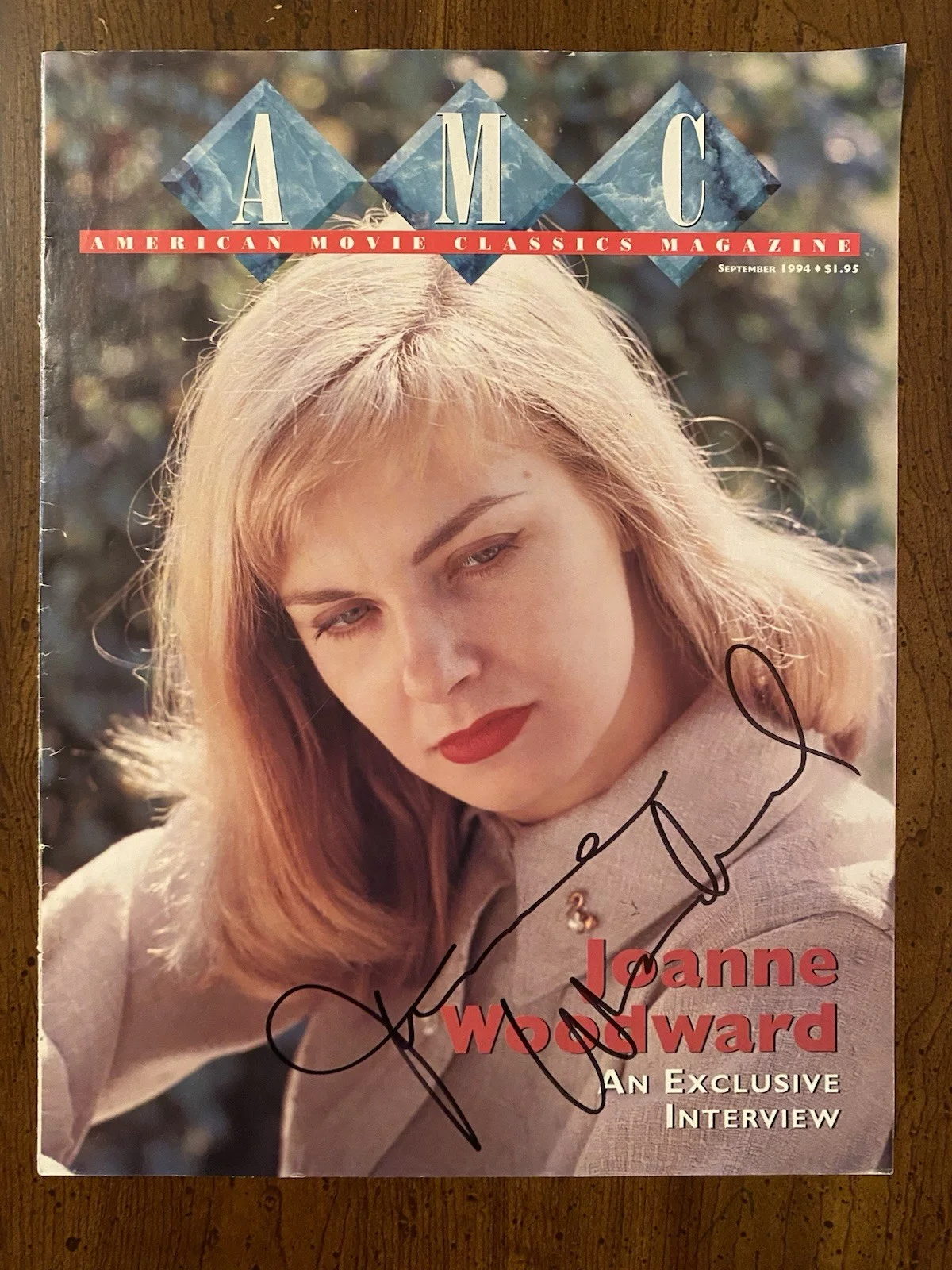 Joanne Woodward — Joanne Woodward Signed Autographed AMC Magazine With COA Long Hot Summer