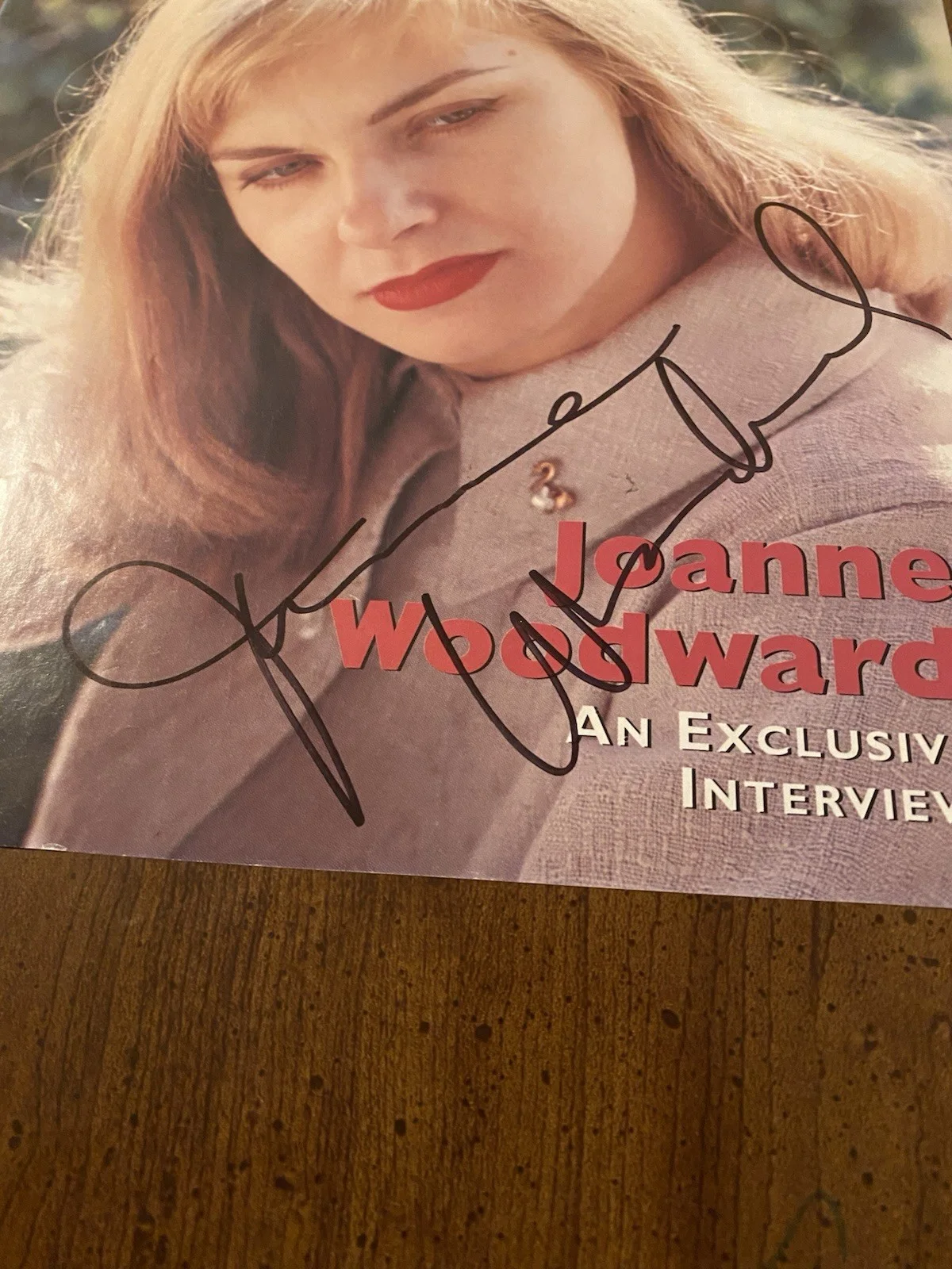 Joanne Woodward — Joanne Woodward Signed Autographed AMC Magazine With COA Long Hot Summer, image 3