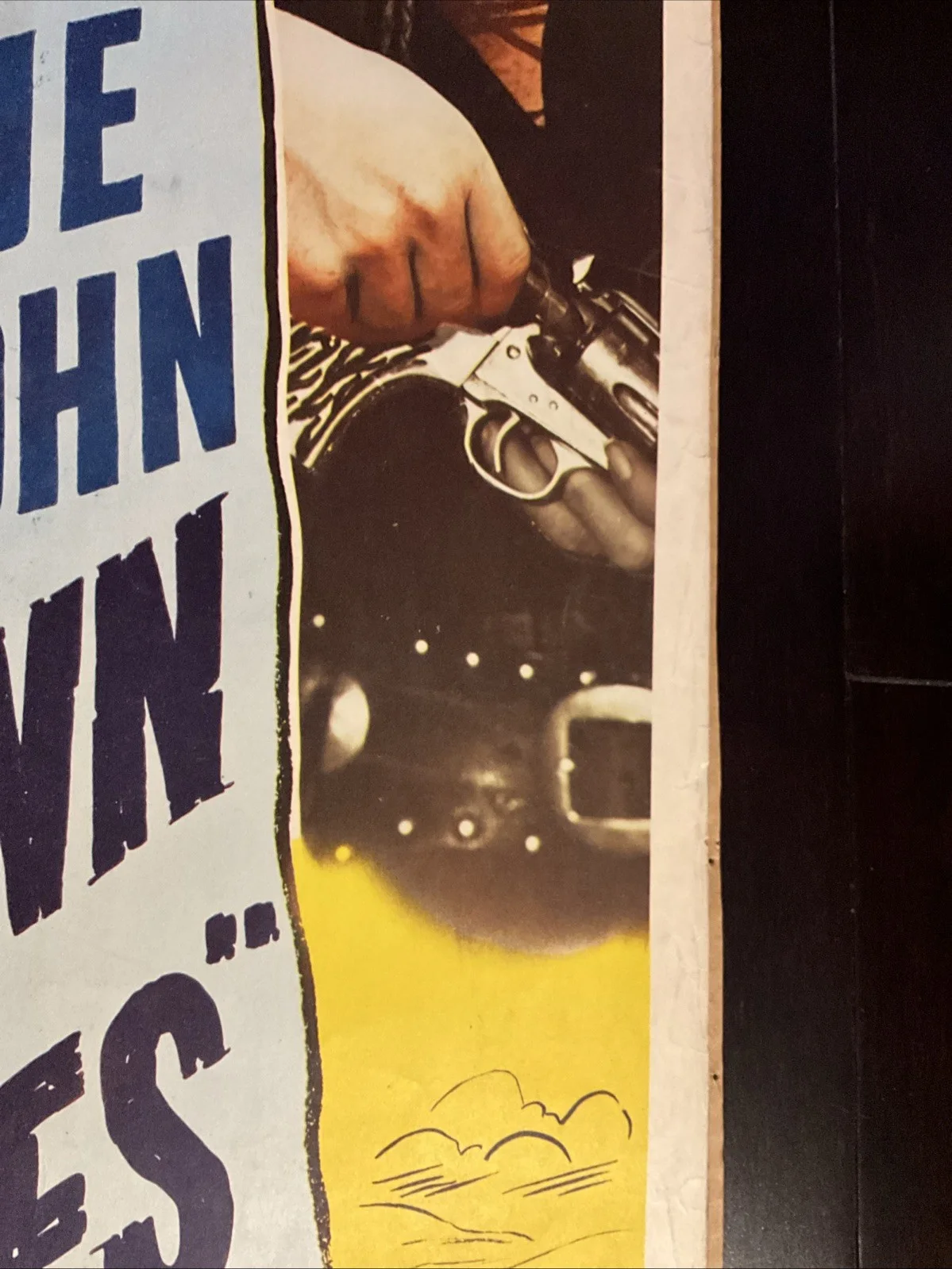 Lash La Rue, Jennifer Holt, Terry Frost — Ghost Town Renegades Original 36”x 14” Poster Signed 3x Theatre Advertising Co., изображение 5