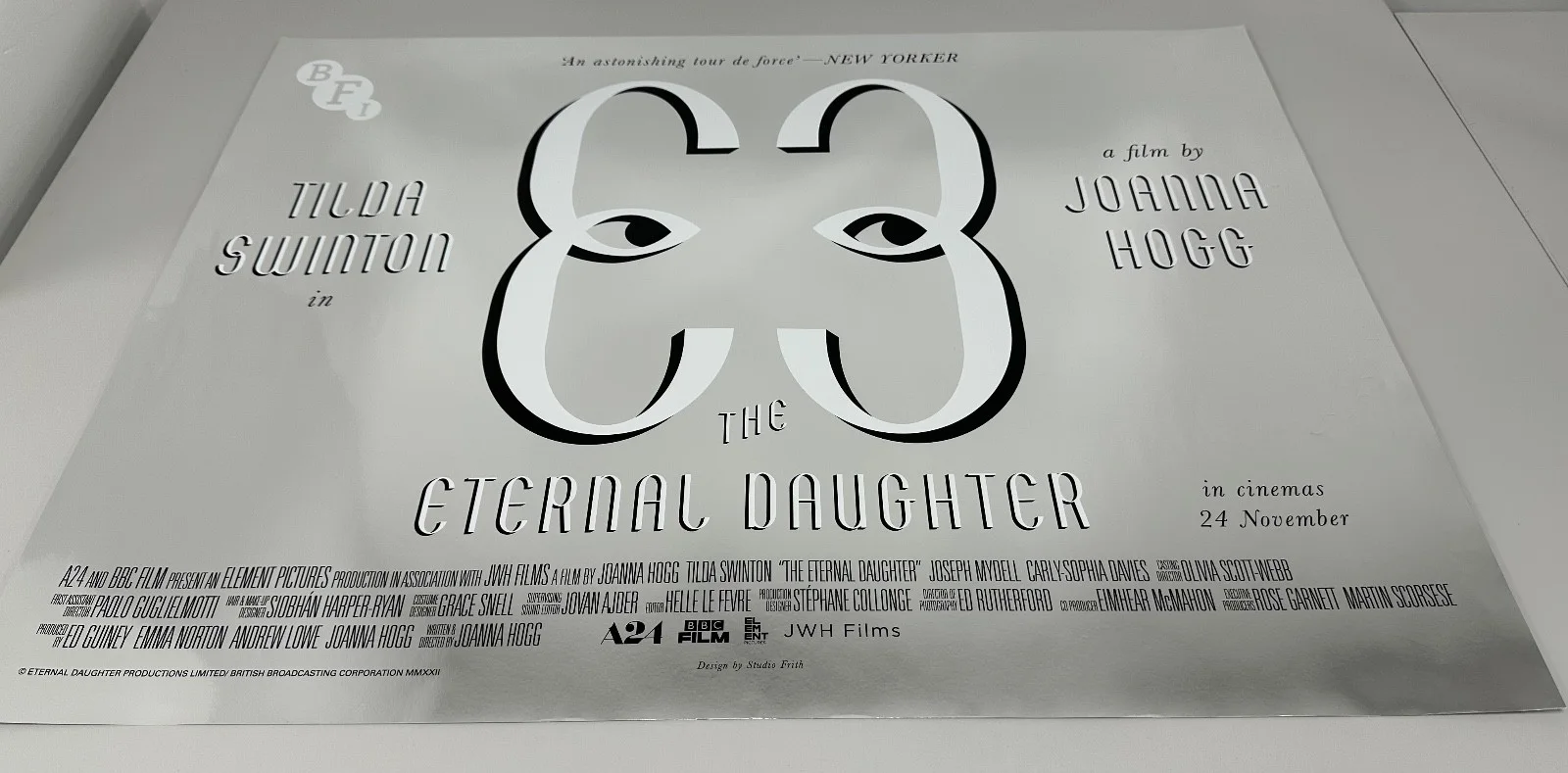 The Eternal Daughter (2022) BFI Original UK Quad Cinema Poster – Tilda Swinton, изображение 2