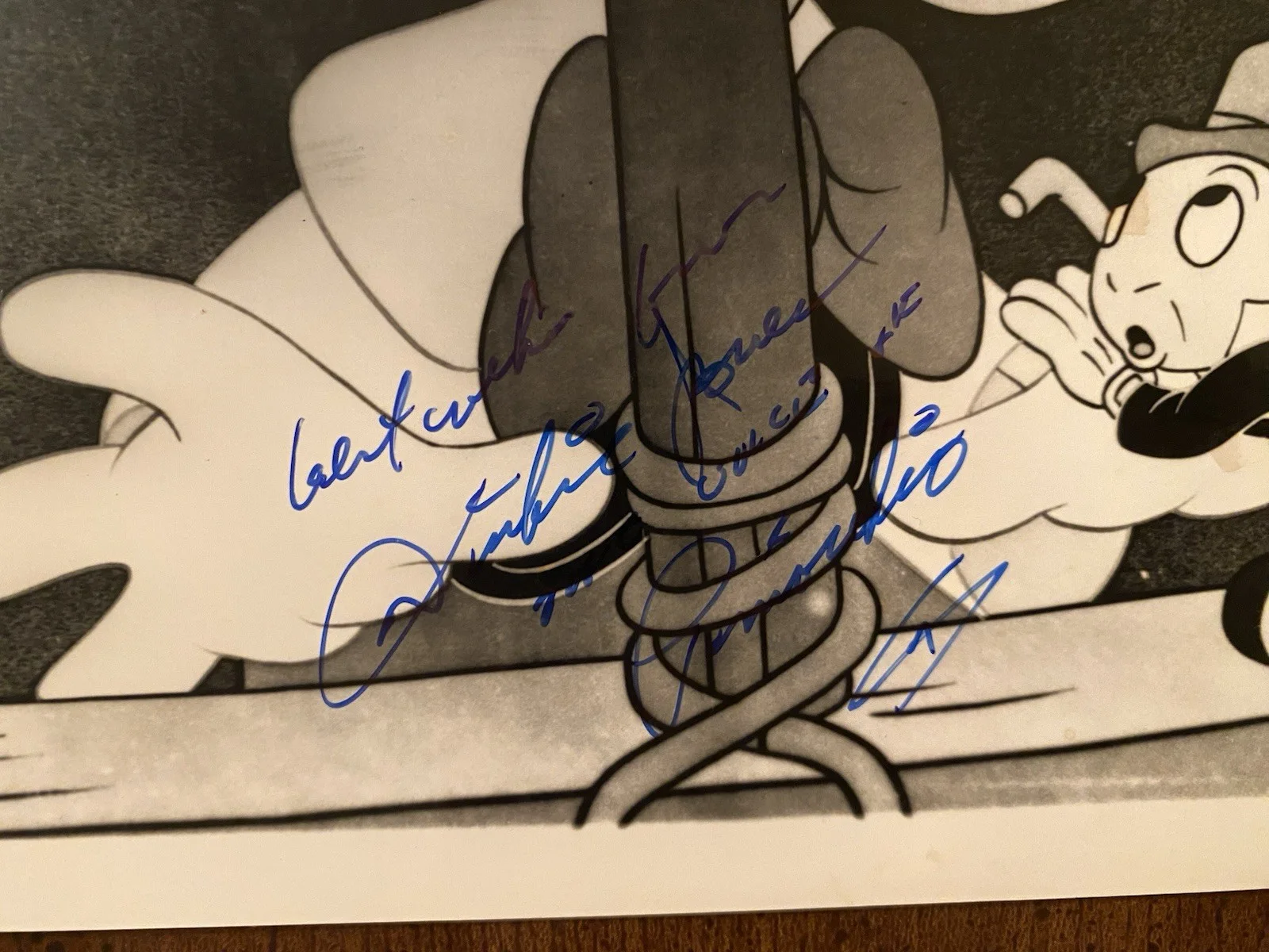 Dickie Jones — Dickie Jones Signed Autographed 10x8 Pinocchio Photo With COA Disney Voice Actor, изображение 2