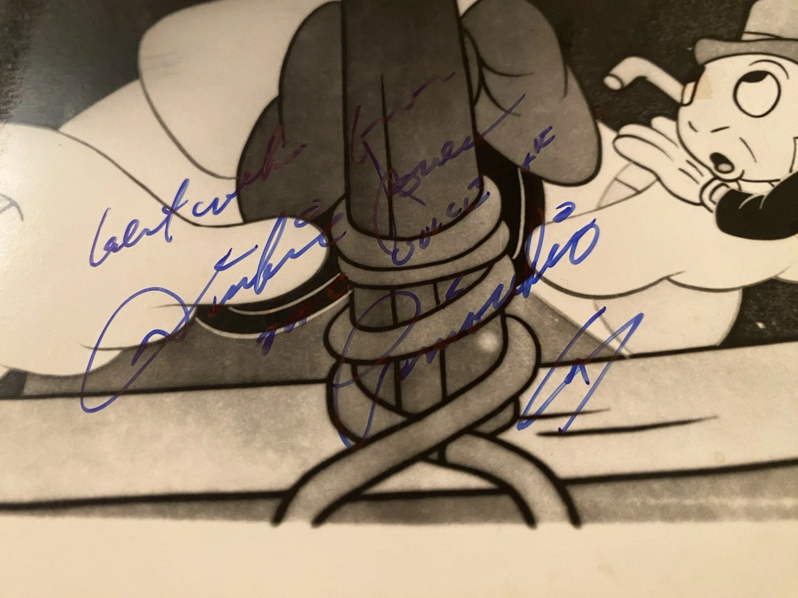Dickie Jones — Dickie Jones Signed Autographed 10x8 Pinocchio Photo With COA Disney Voice Actor, изображение 3