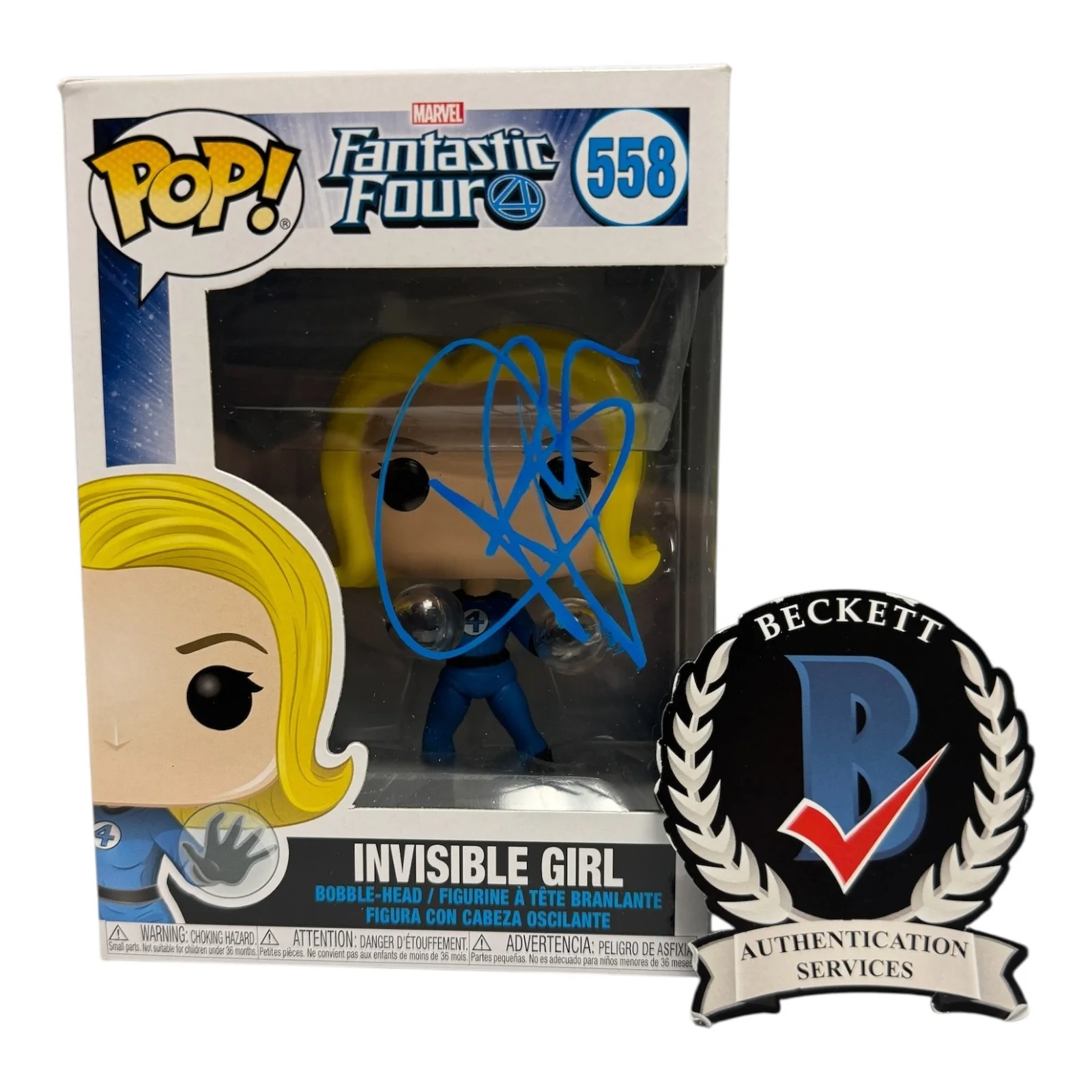 JESSICA ALBA — JESSICA ALBA SIGNED AUTOGRAPH FUNKO POP 558 FANTASTIC FOUR BECKETT BAS