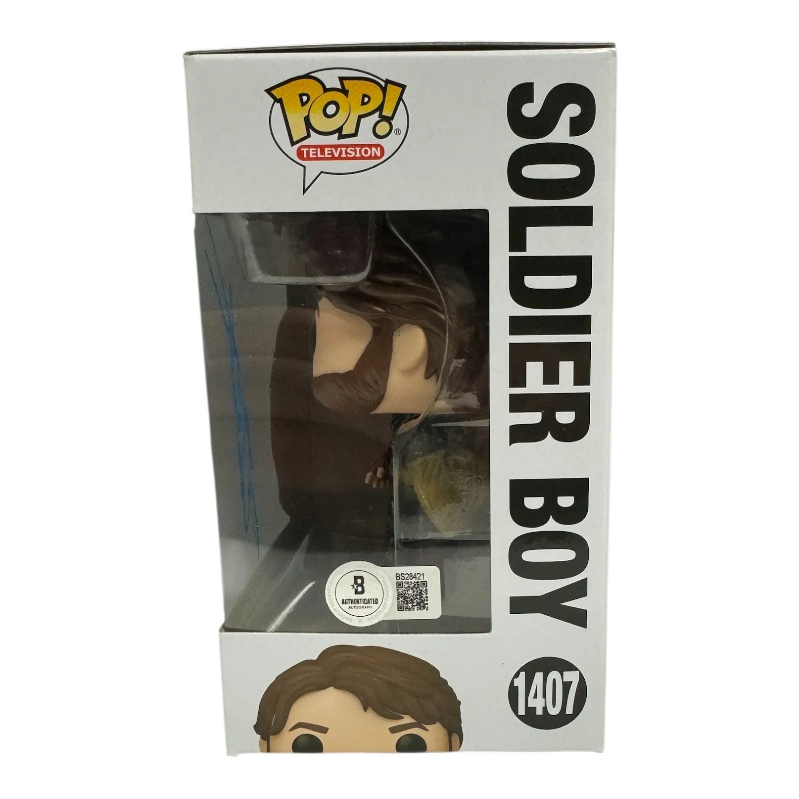 Jensen Ackles — Jensen Ackles Signed Autograph The Boys Funko Pop 1407 Beckett BAS Soldier Boy, image 2
