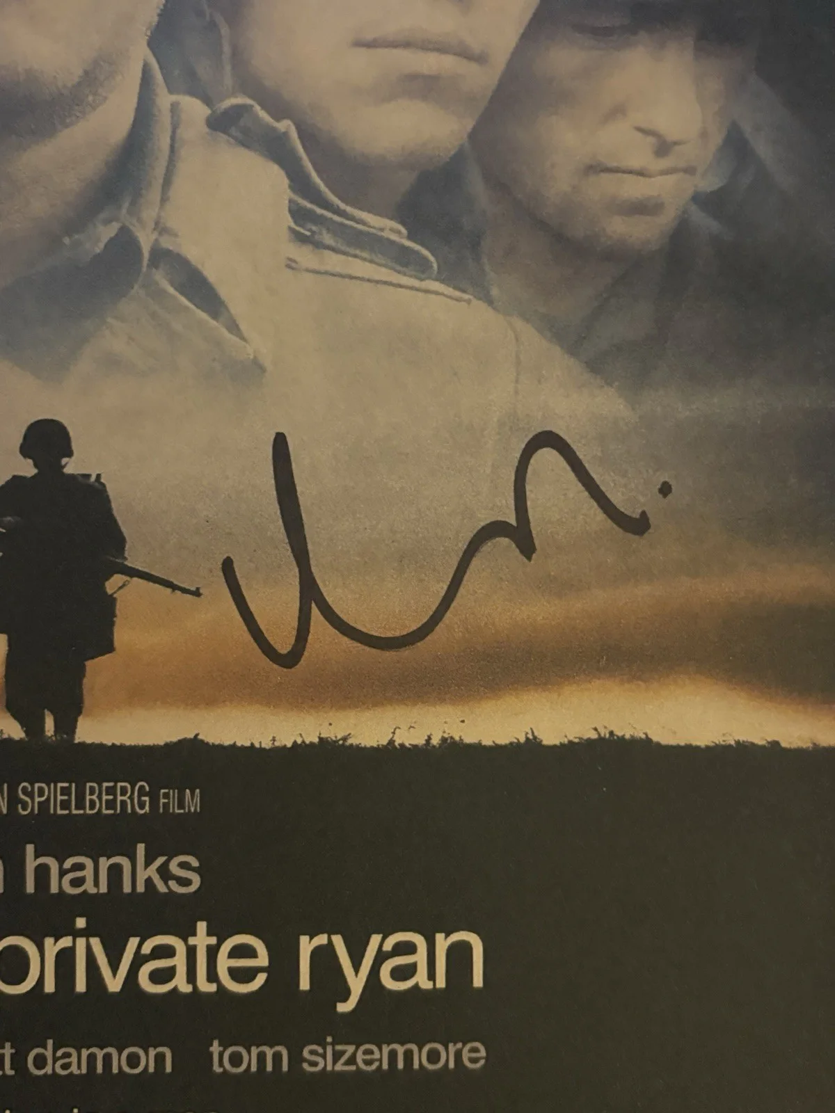 Matt Damon — Matt Damon Signed Autographed 11x17 Saving Private Ryan Movie Poster Print ACOA!, image 3
