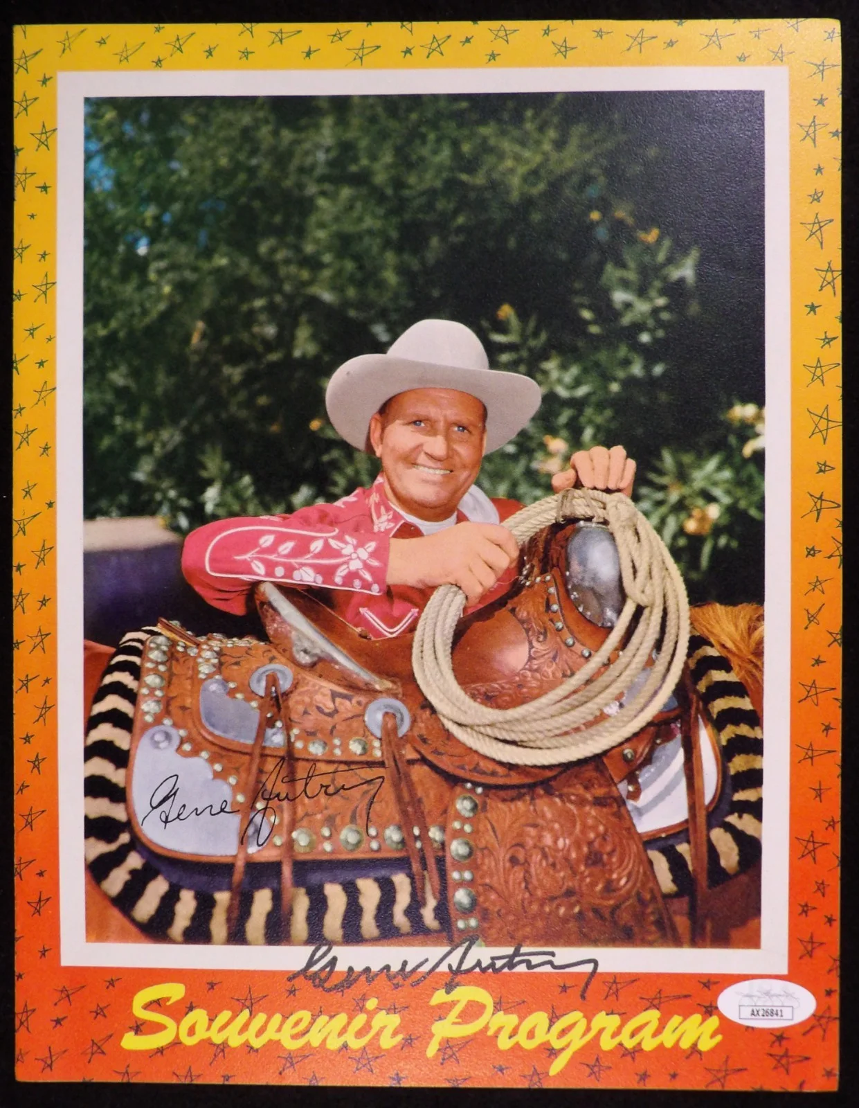Gene Autry — Gene Autry Actor Singer Signed Souvenir Program JSA Authenticated